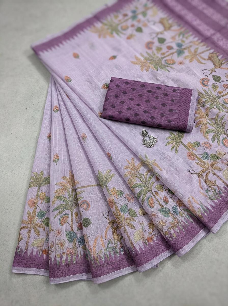 Purple Grace Saree