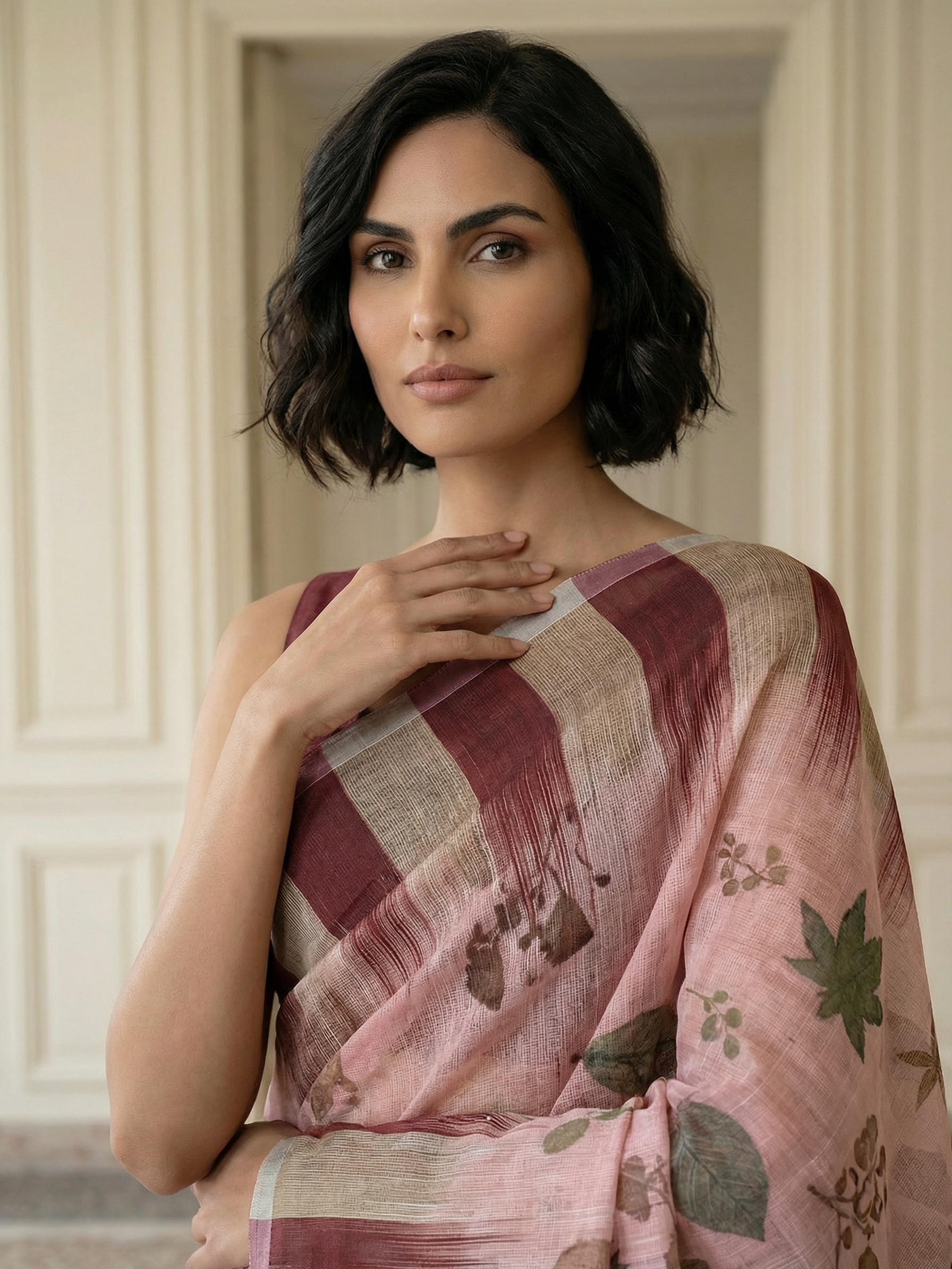 Agastya Linen Saree