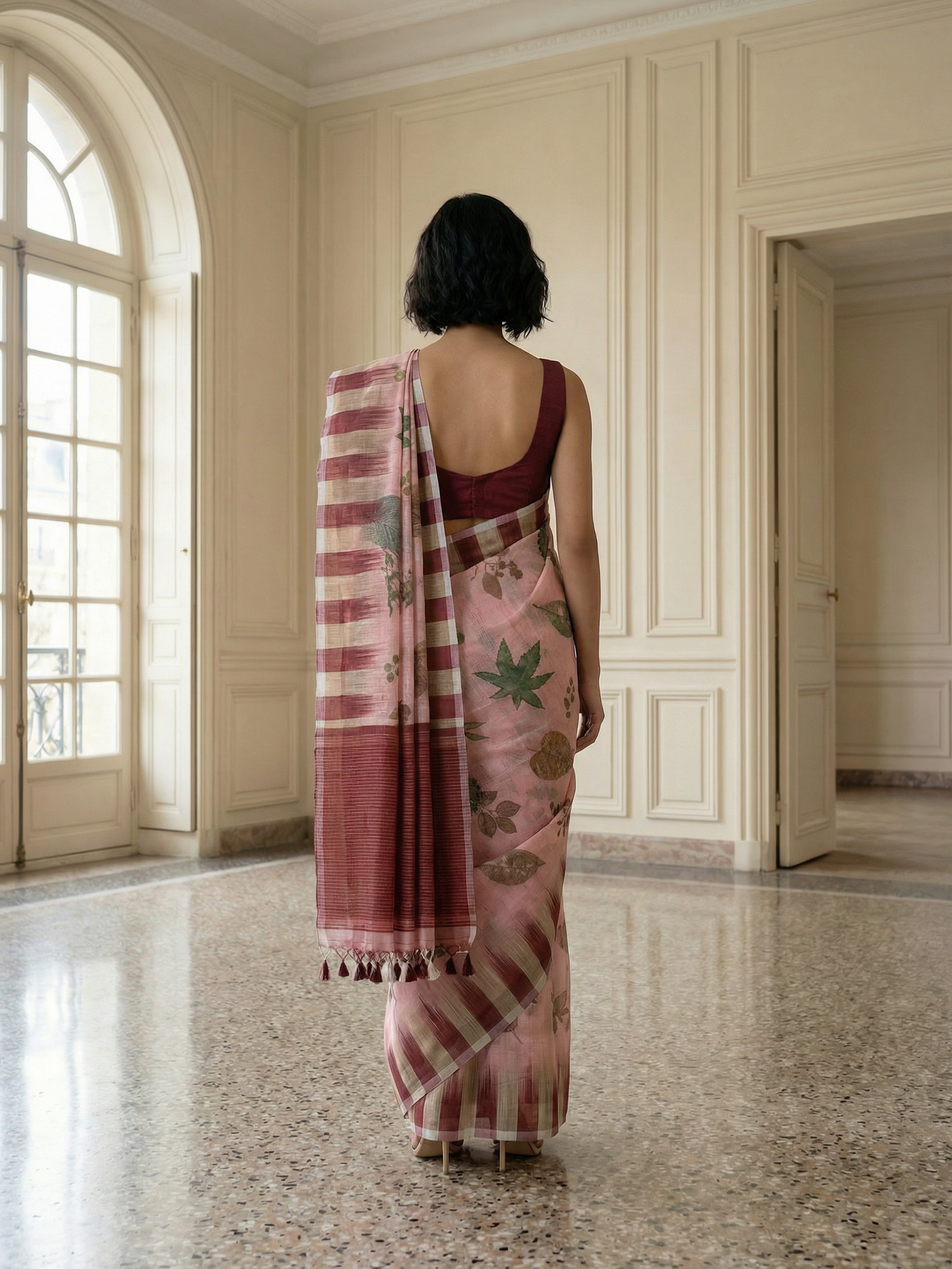Agastya Linen Saree