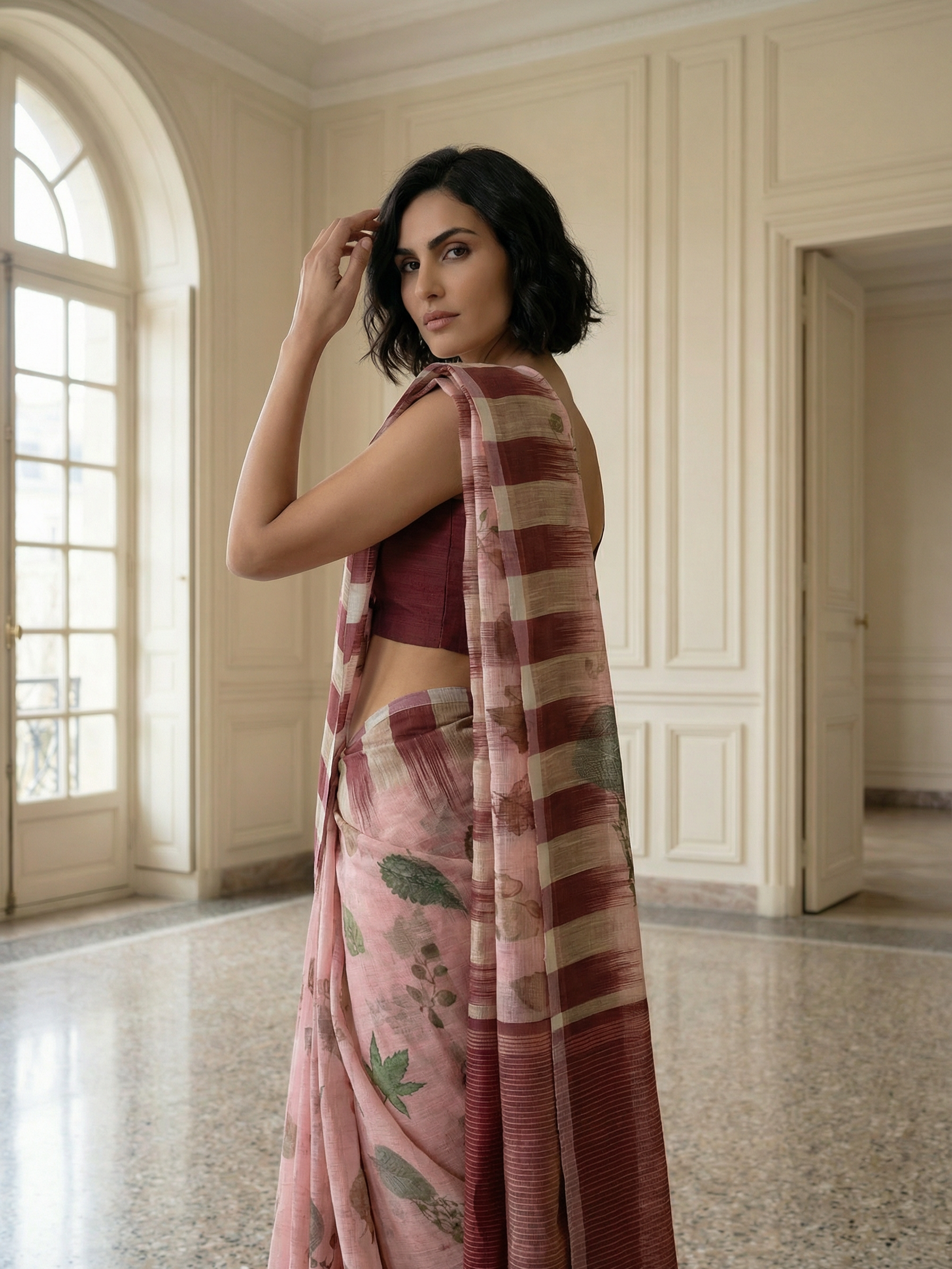 Agastya Linen Saree
