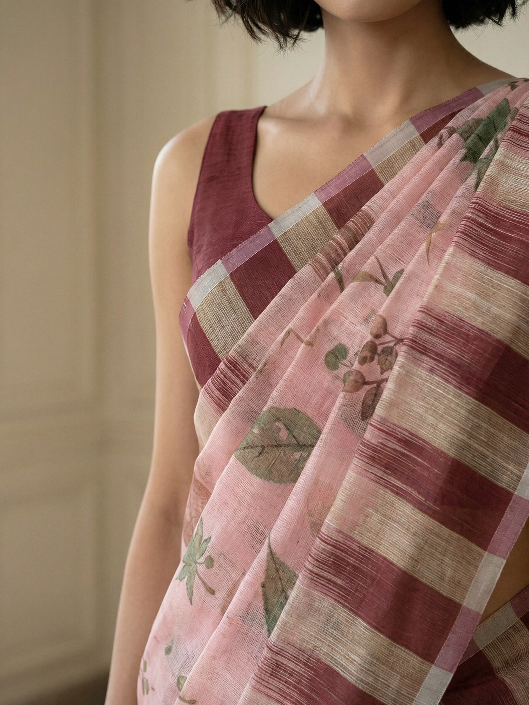 Agastya Linen Saree