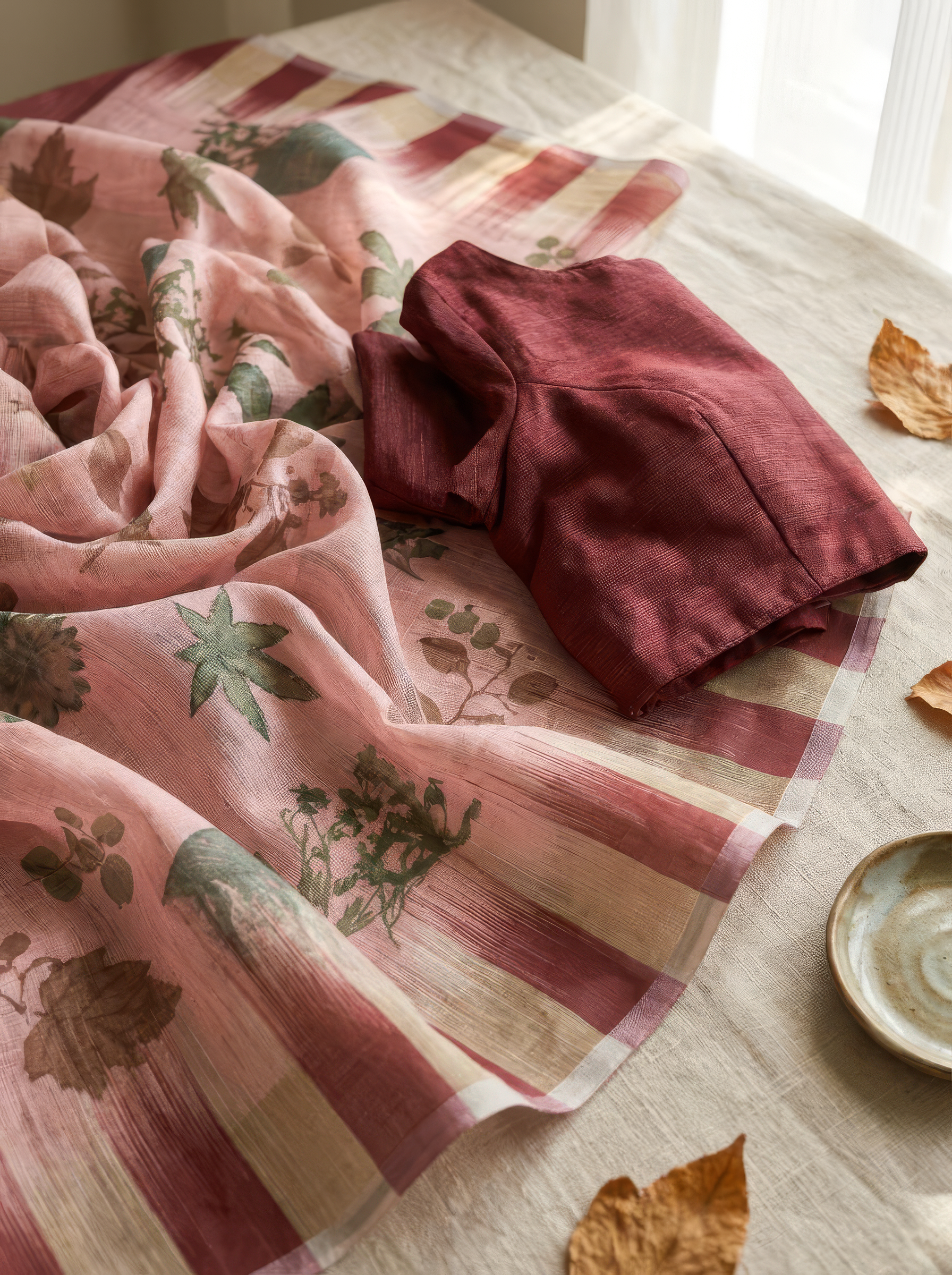 Agastya Linen Saree