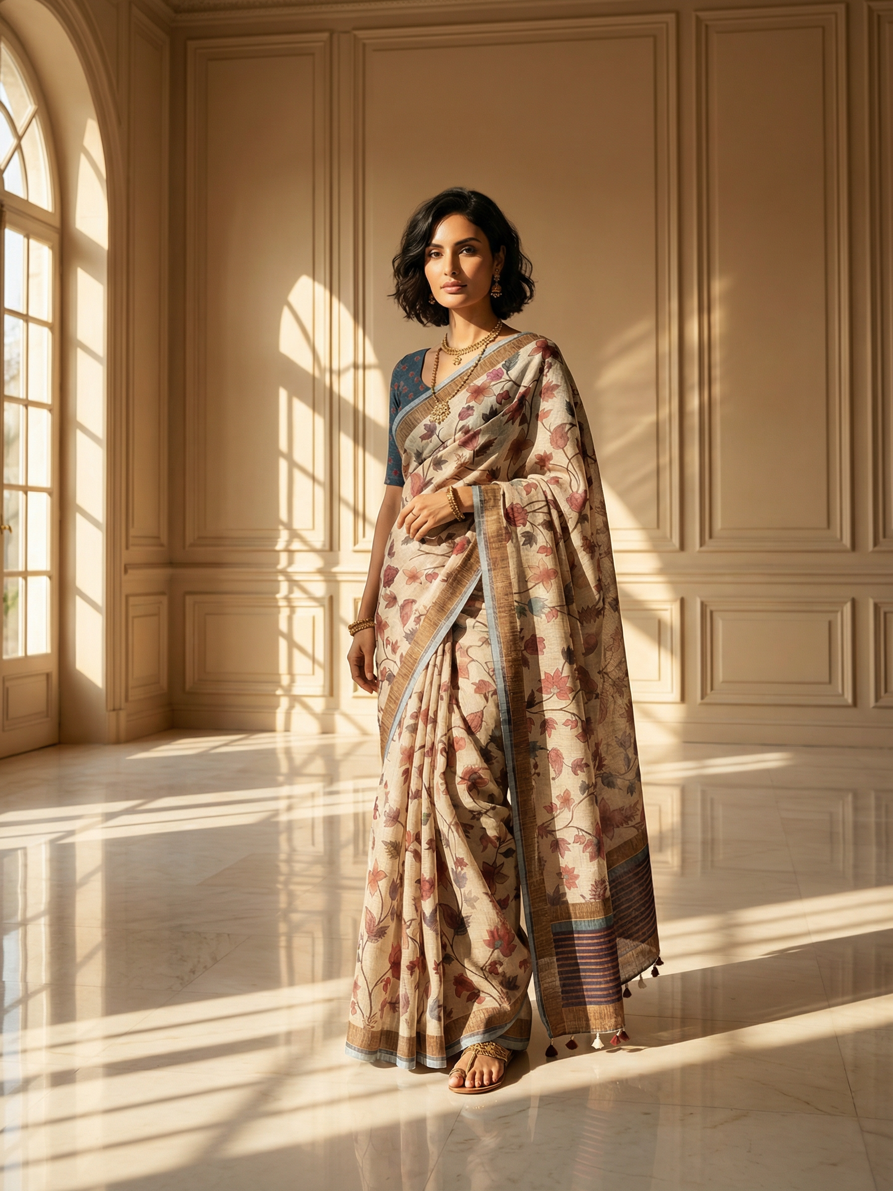 Floral Theme Saree
