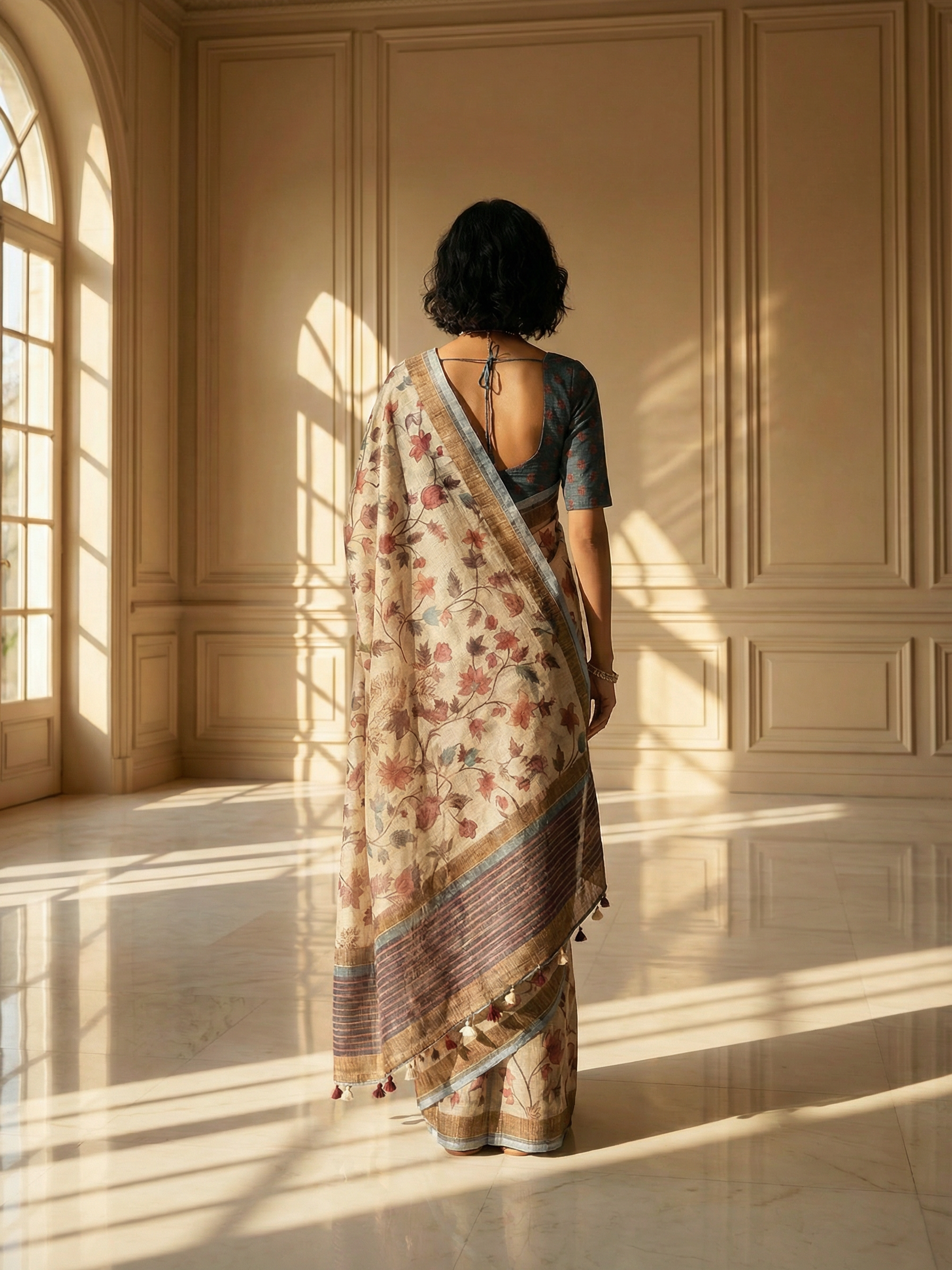 Floral Theme Saree