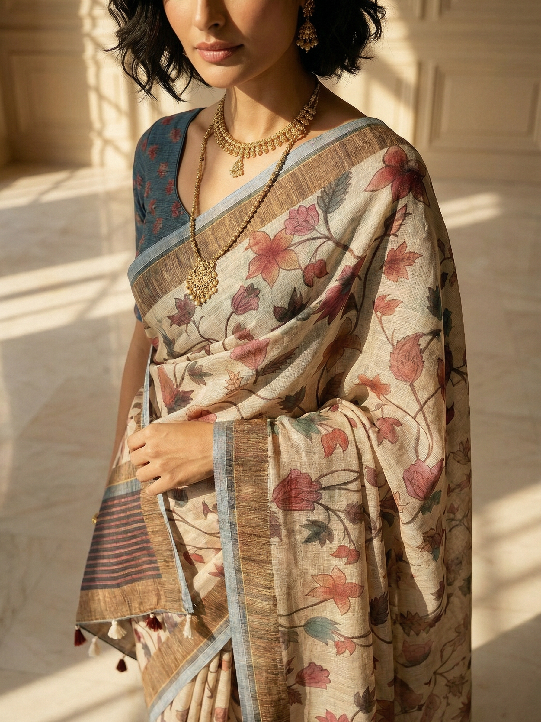 Floral Theme Saree