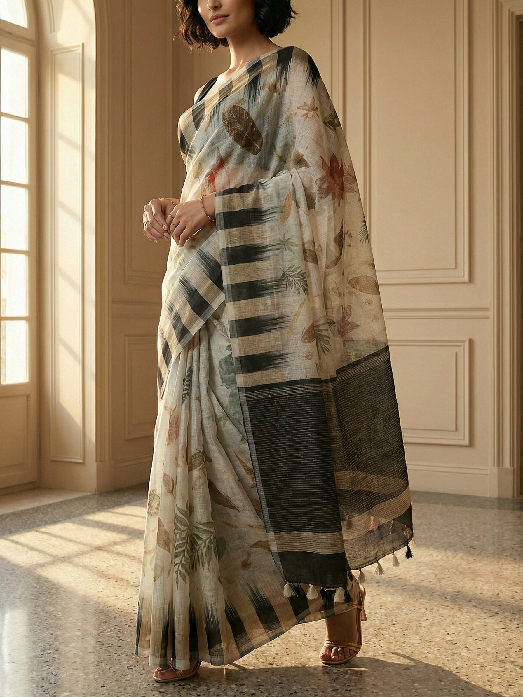 Pranali Linen Saree