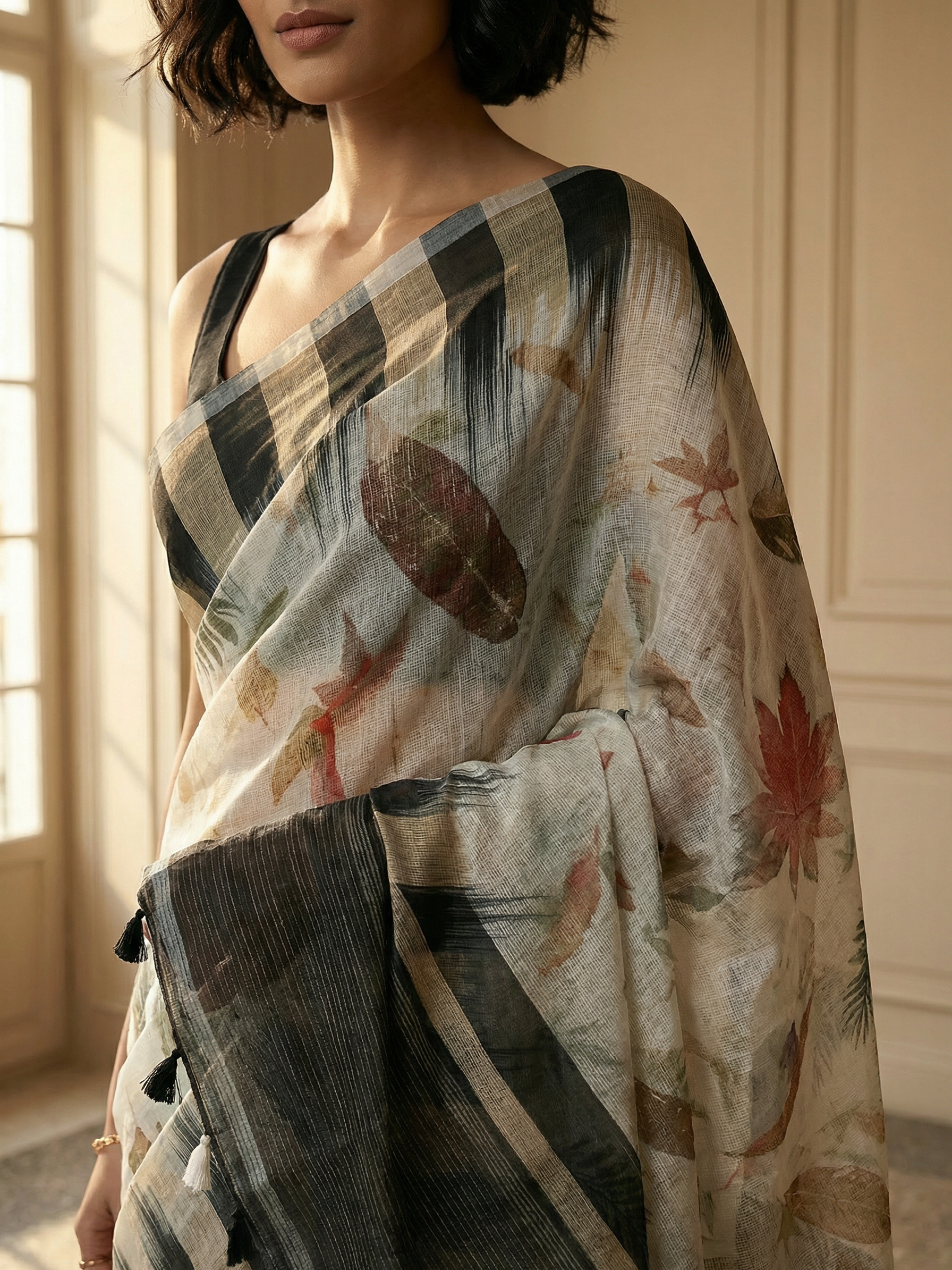 Pranali Linen Saree