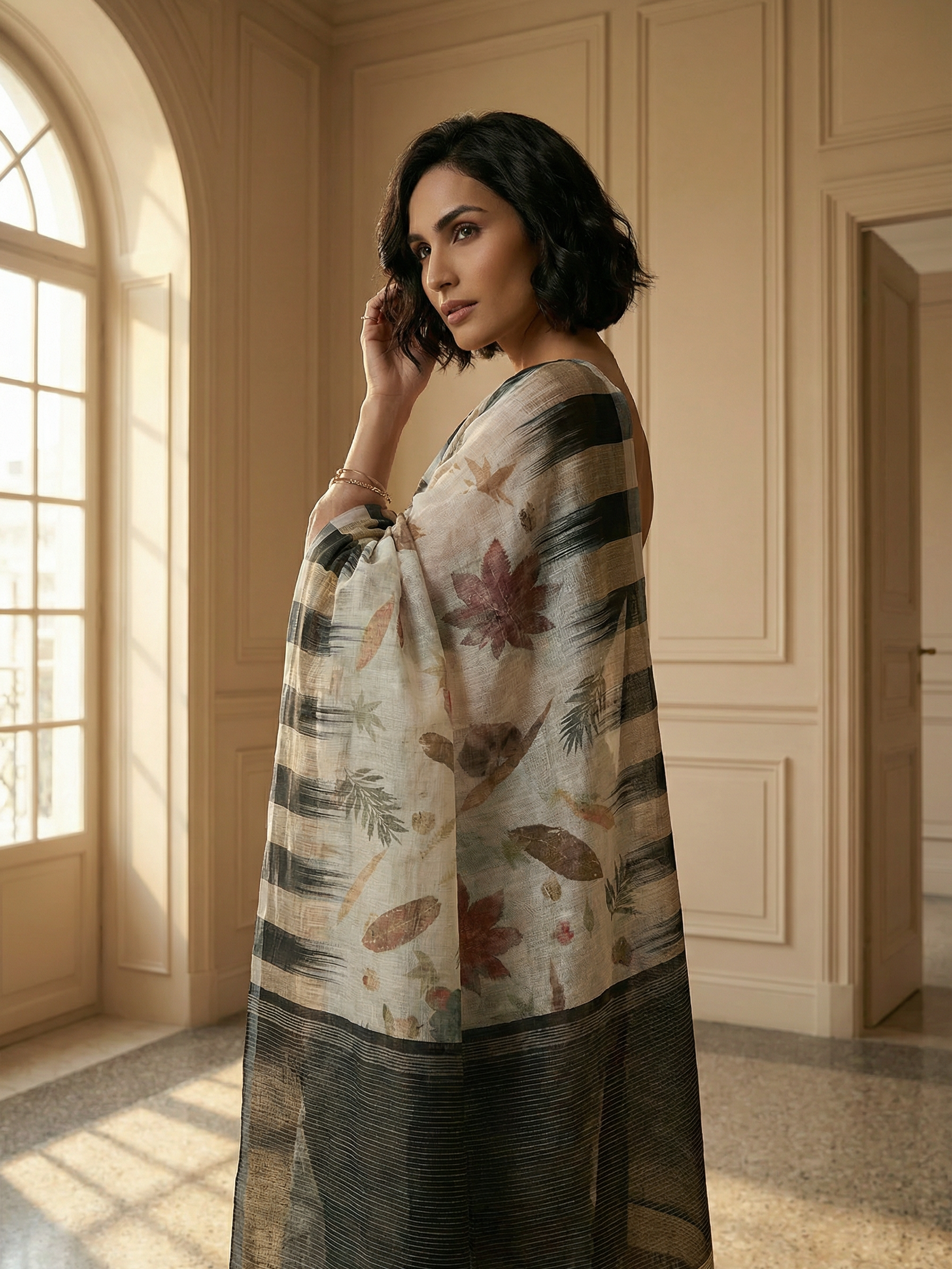 Pranali Linen Saree
