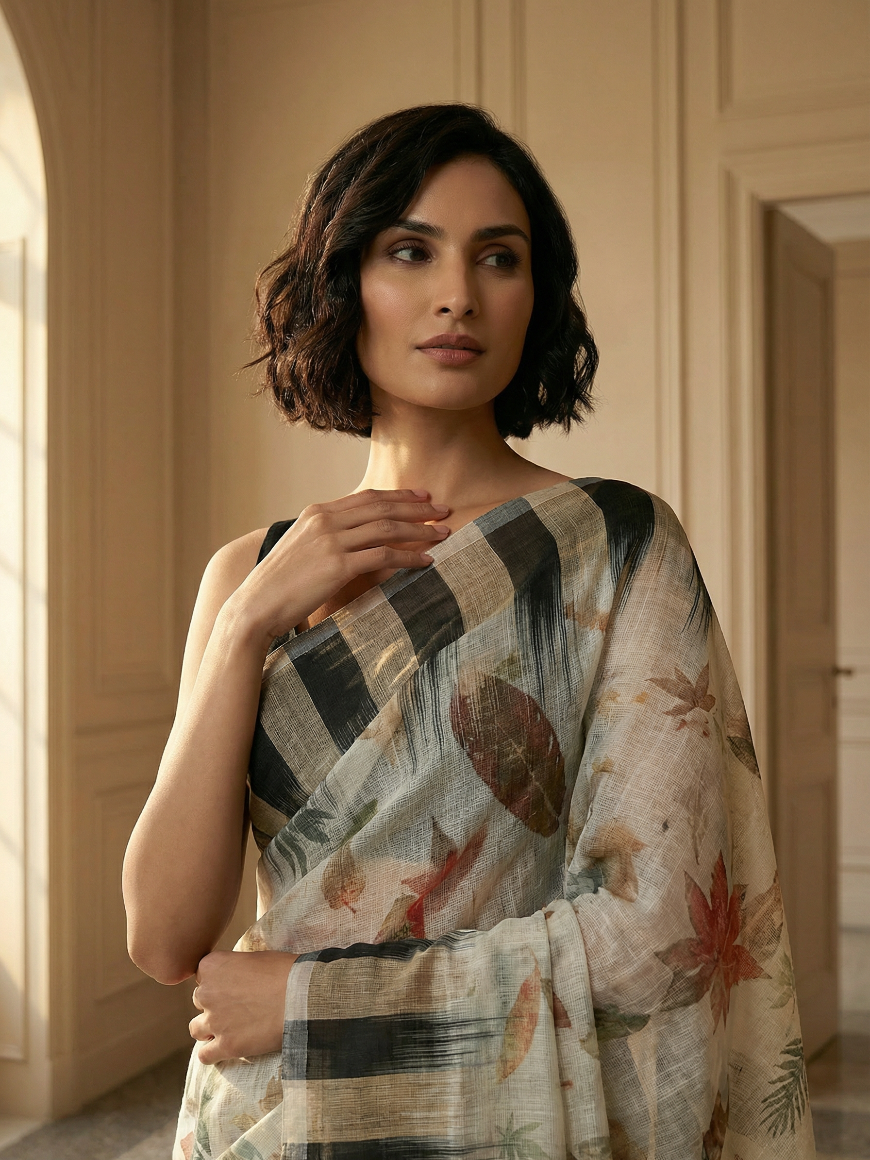 Pranali Linen Saree