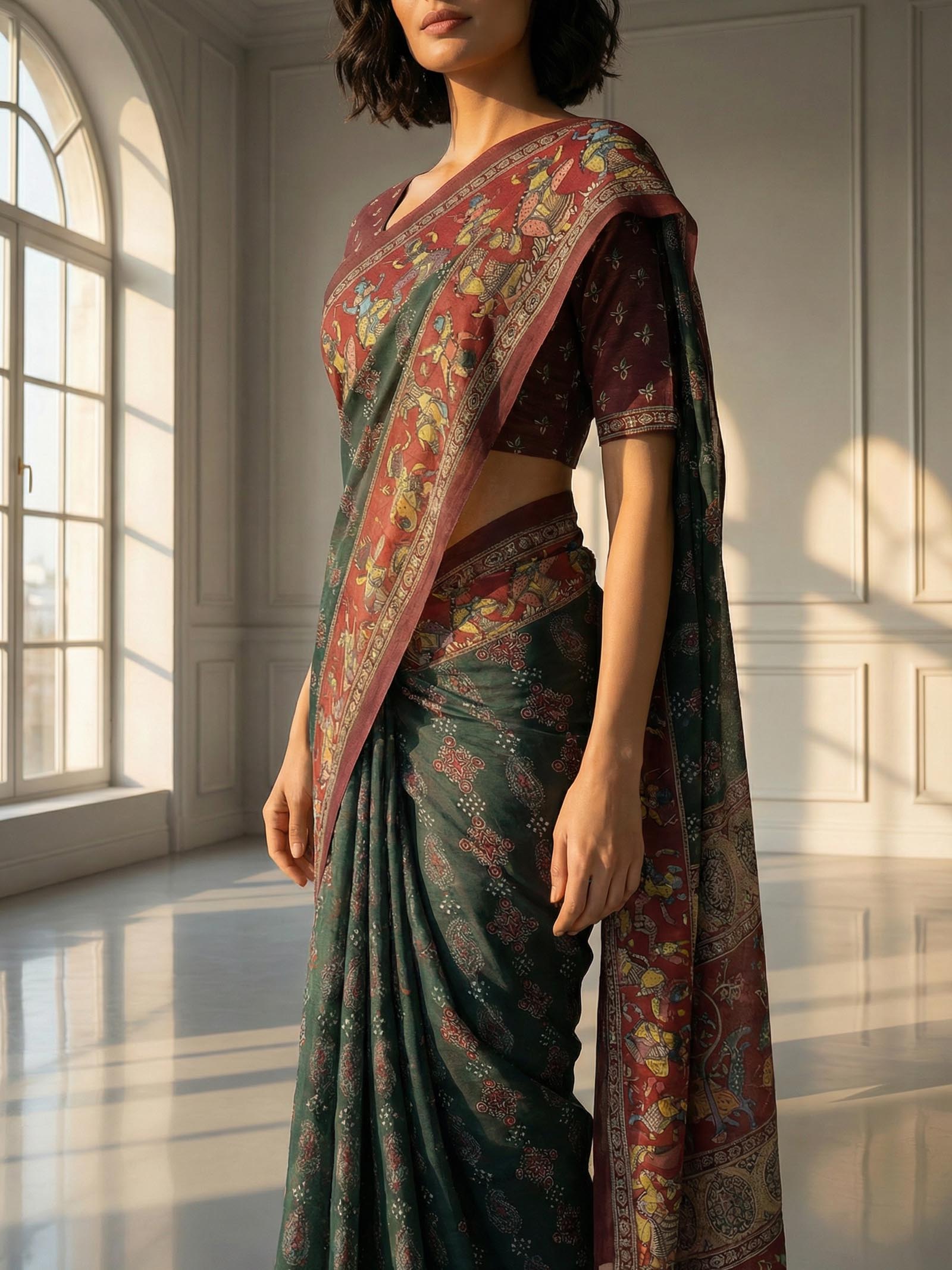 Preksha Bandhani Saree