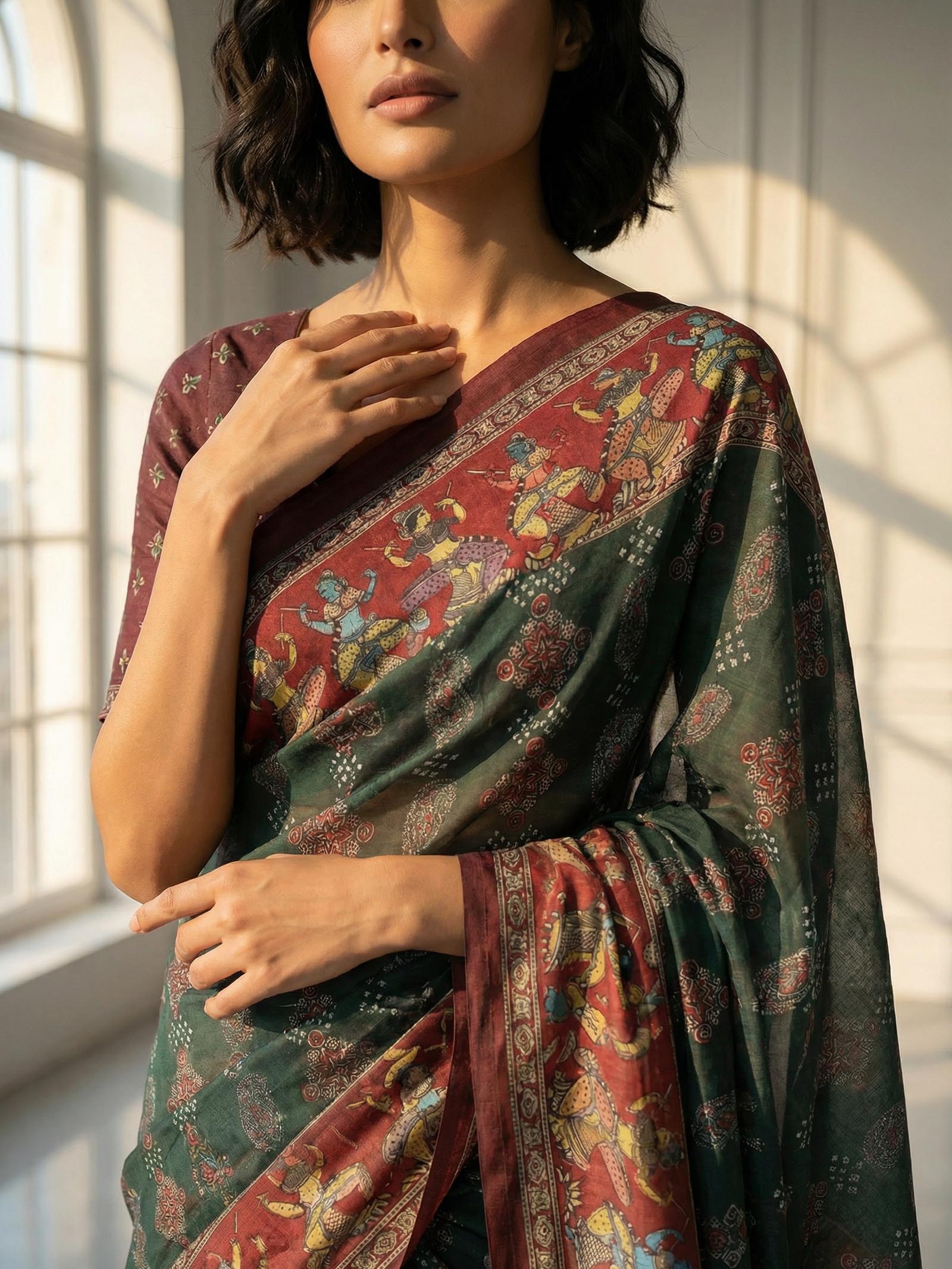 Preksha Bandhani Saree