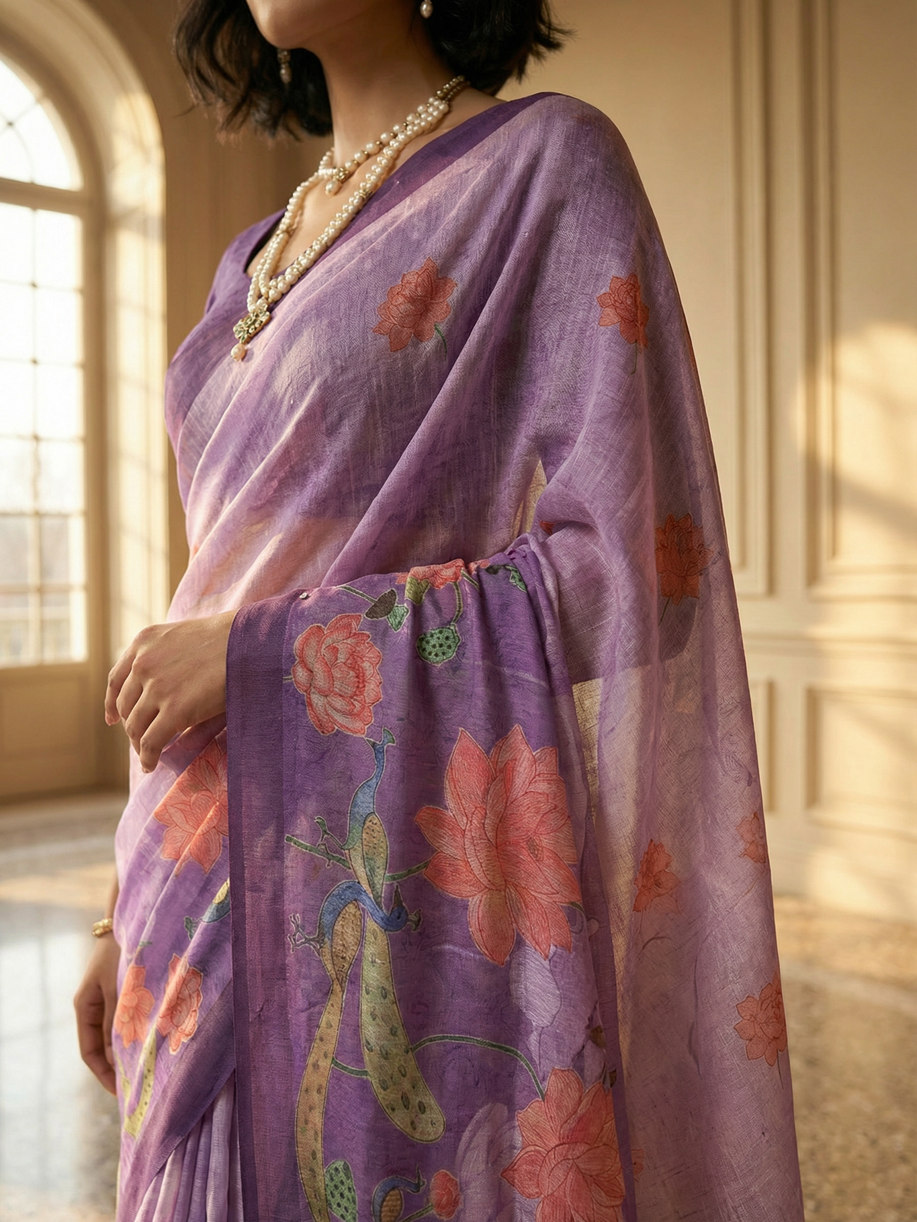 Shaily Purple Saree