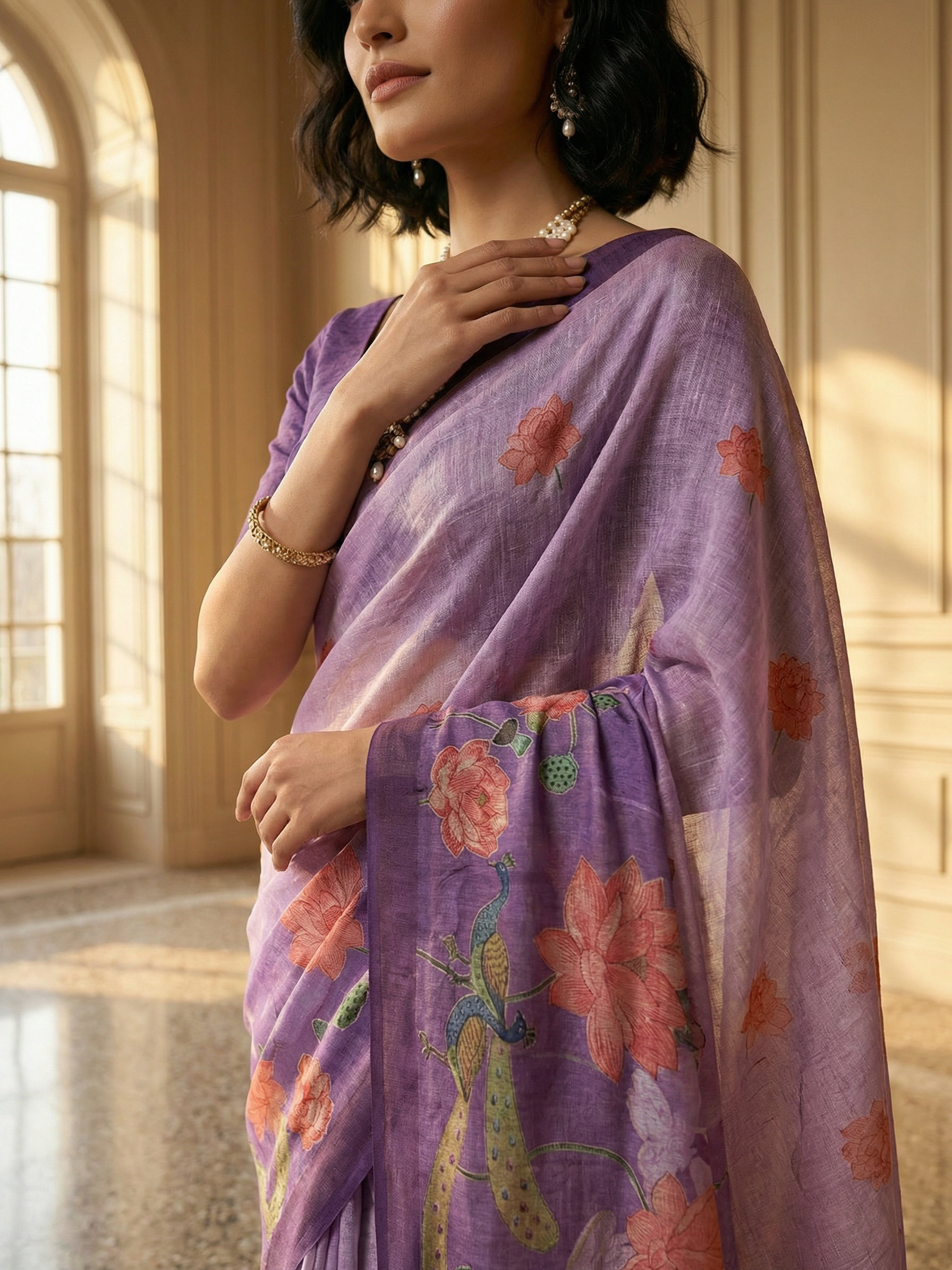 Shaily Purple Saree