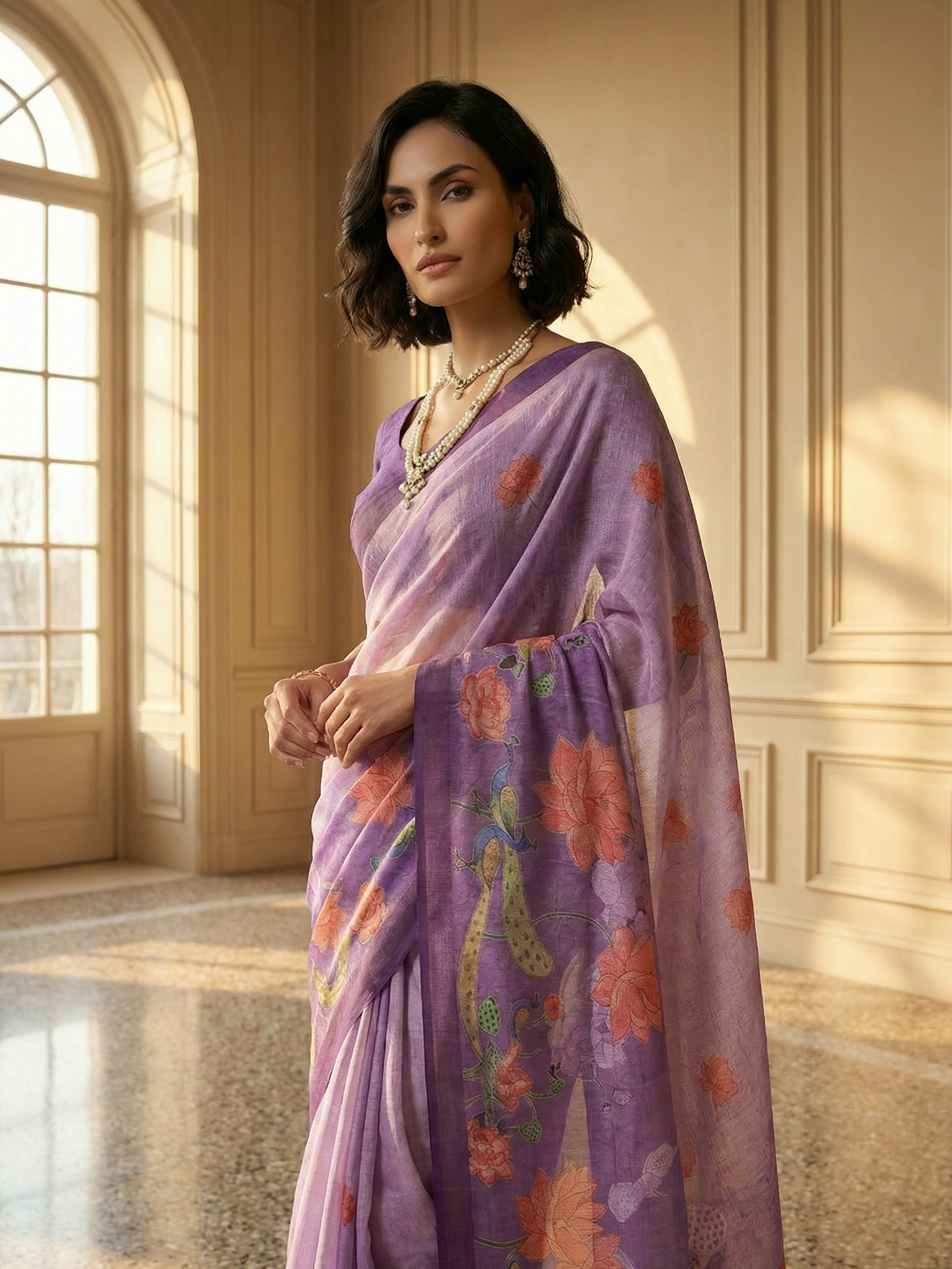 Shaily Purple Saree