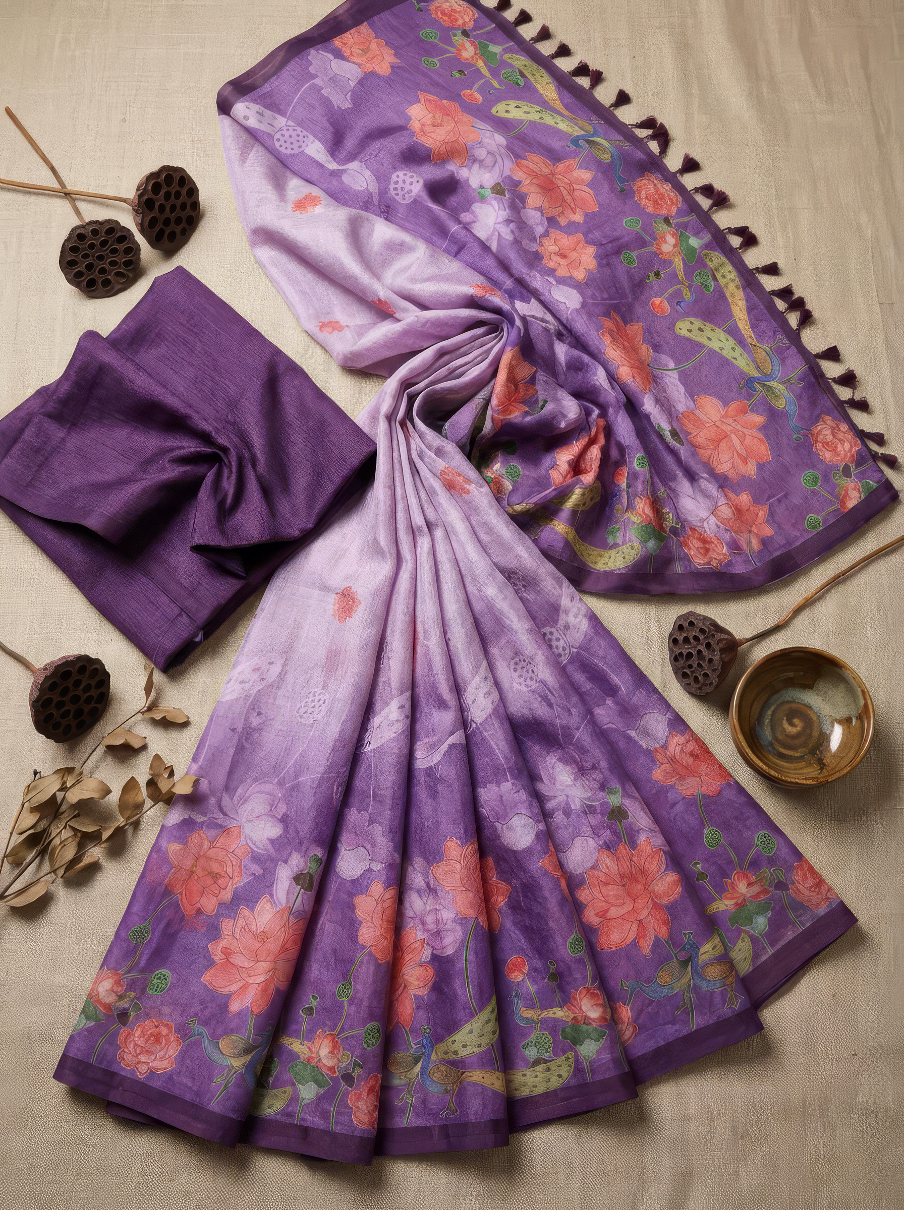 Shaily Purple Saree