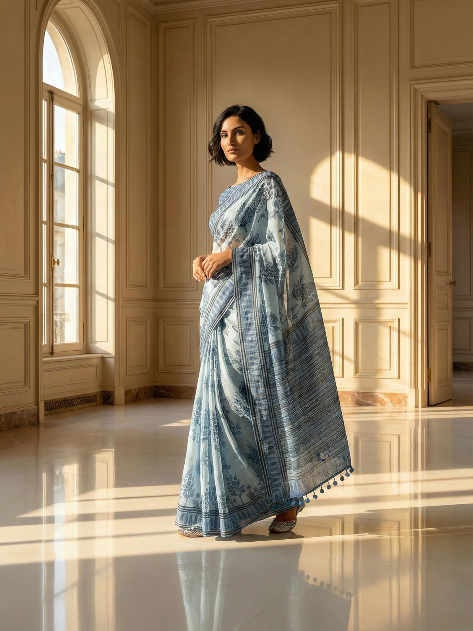 Rashi Blue Saree