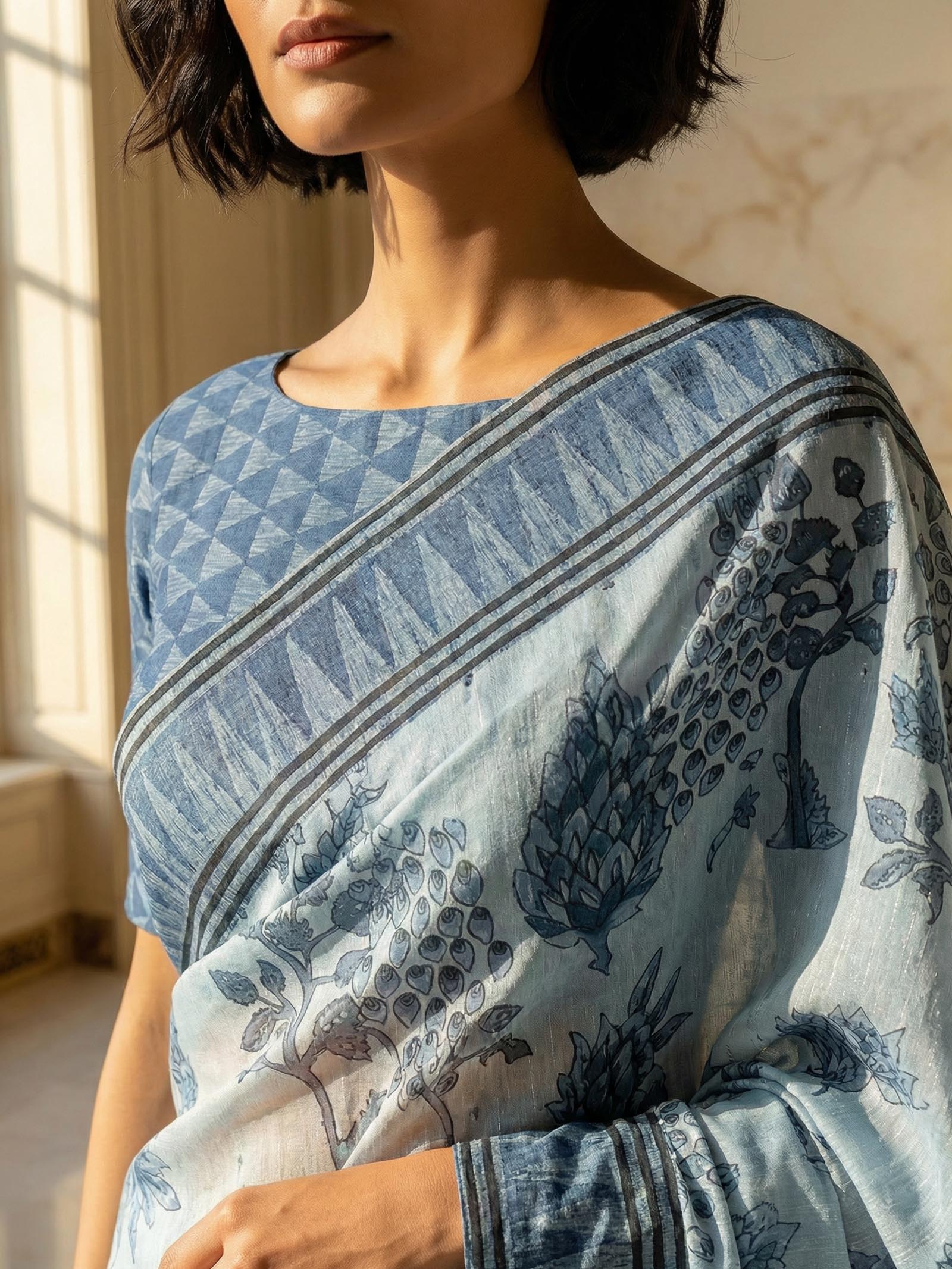 Rashi Blue Saree