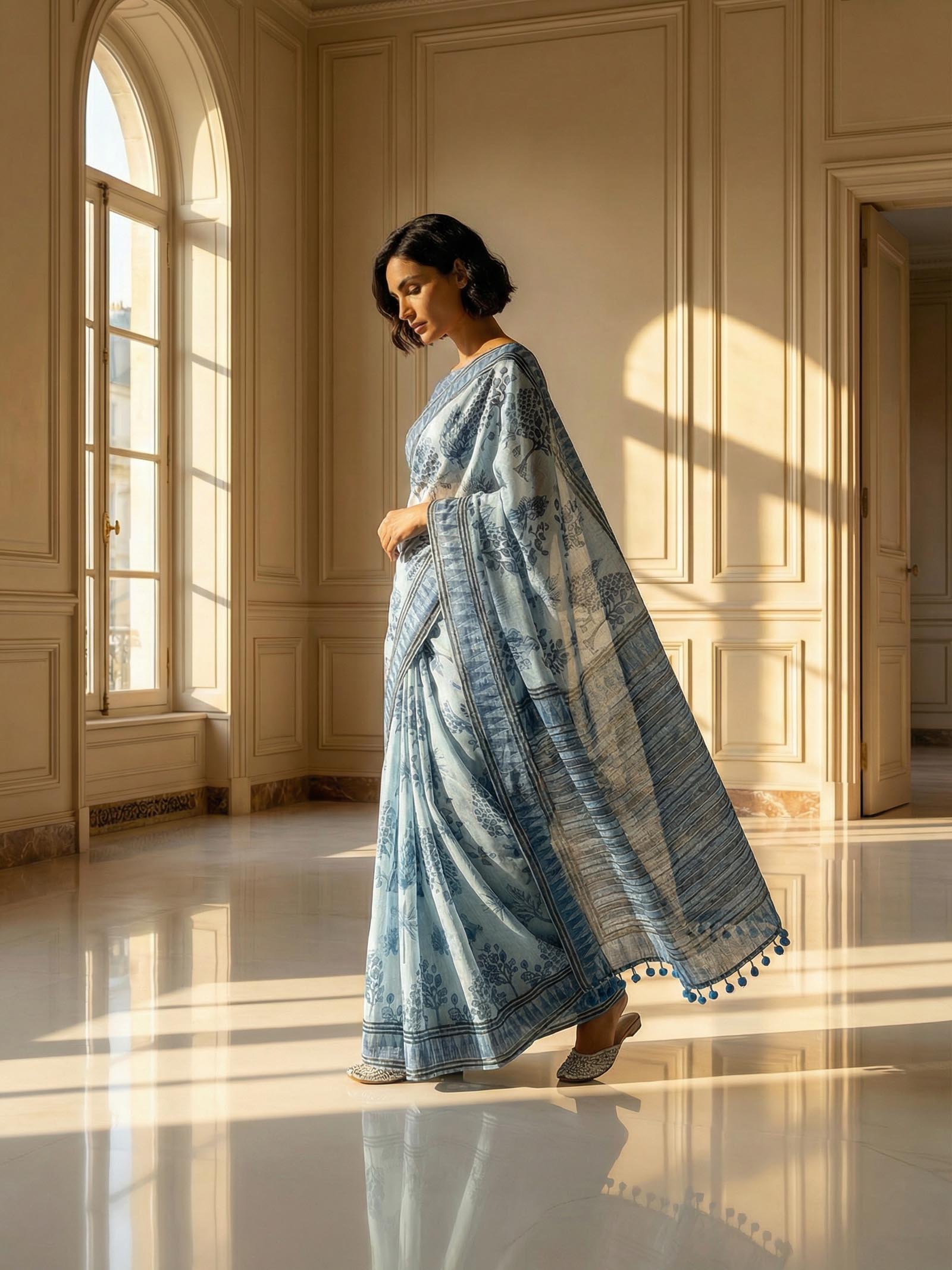 Rashi Blue Saree