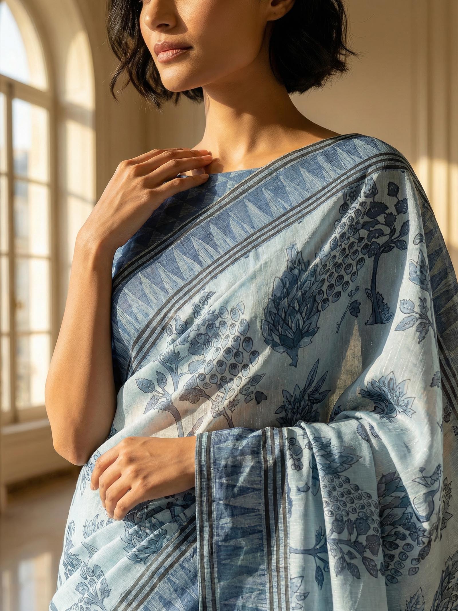 Rashi Blue Saree