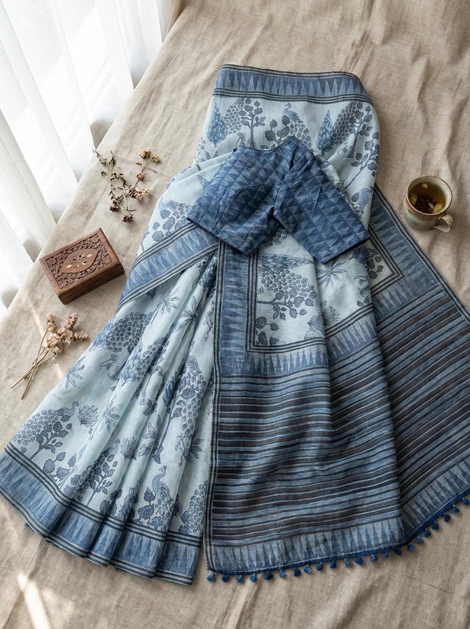 Rashi Blue Saree