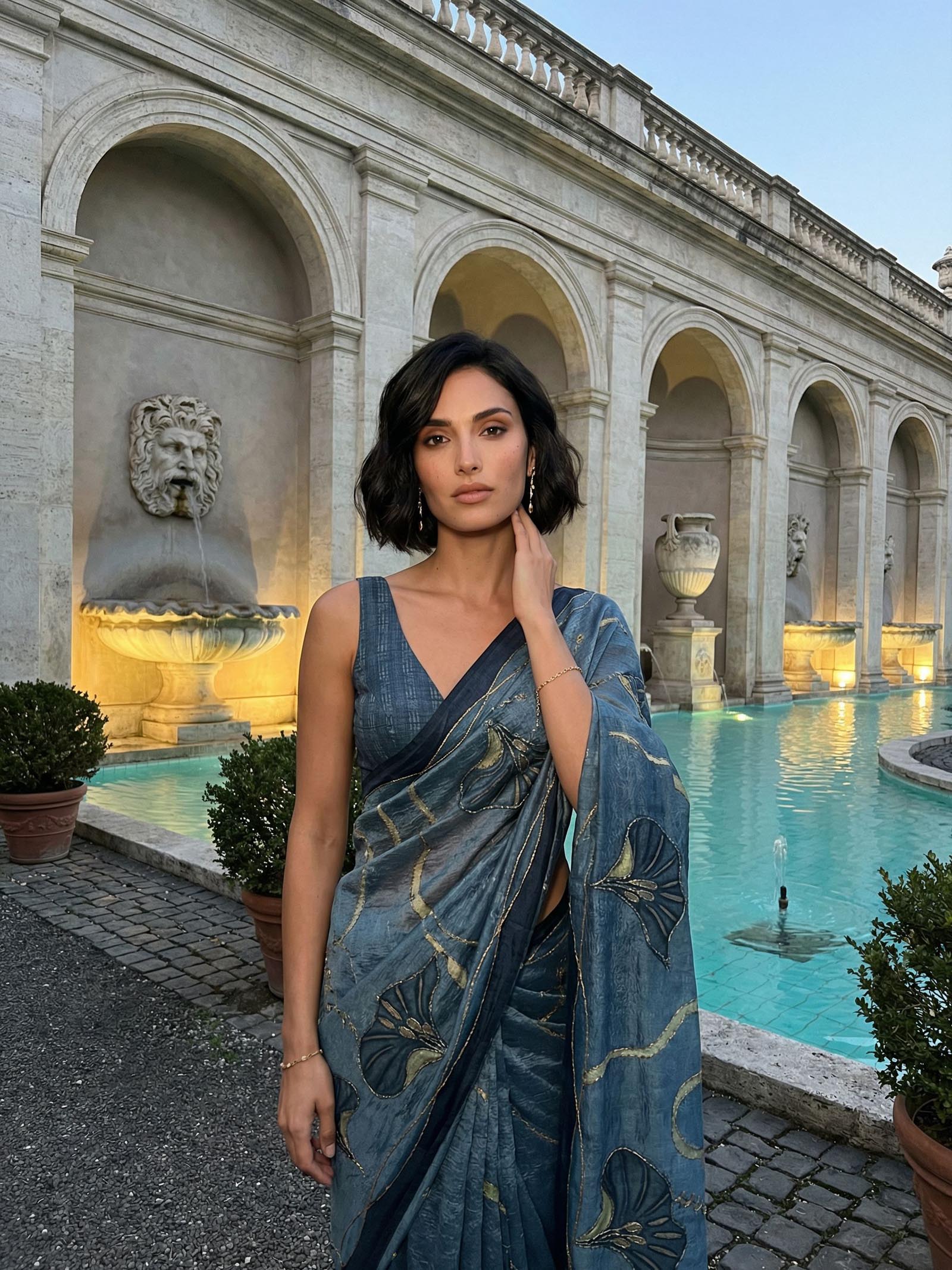 Mist Aura Saree