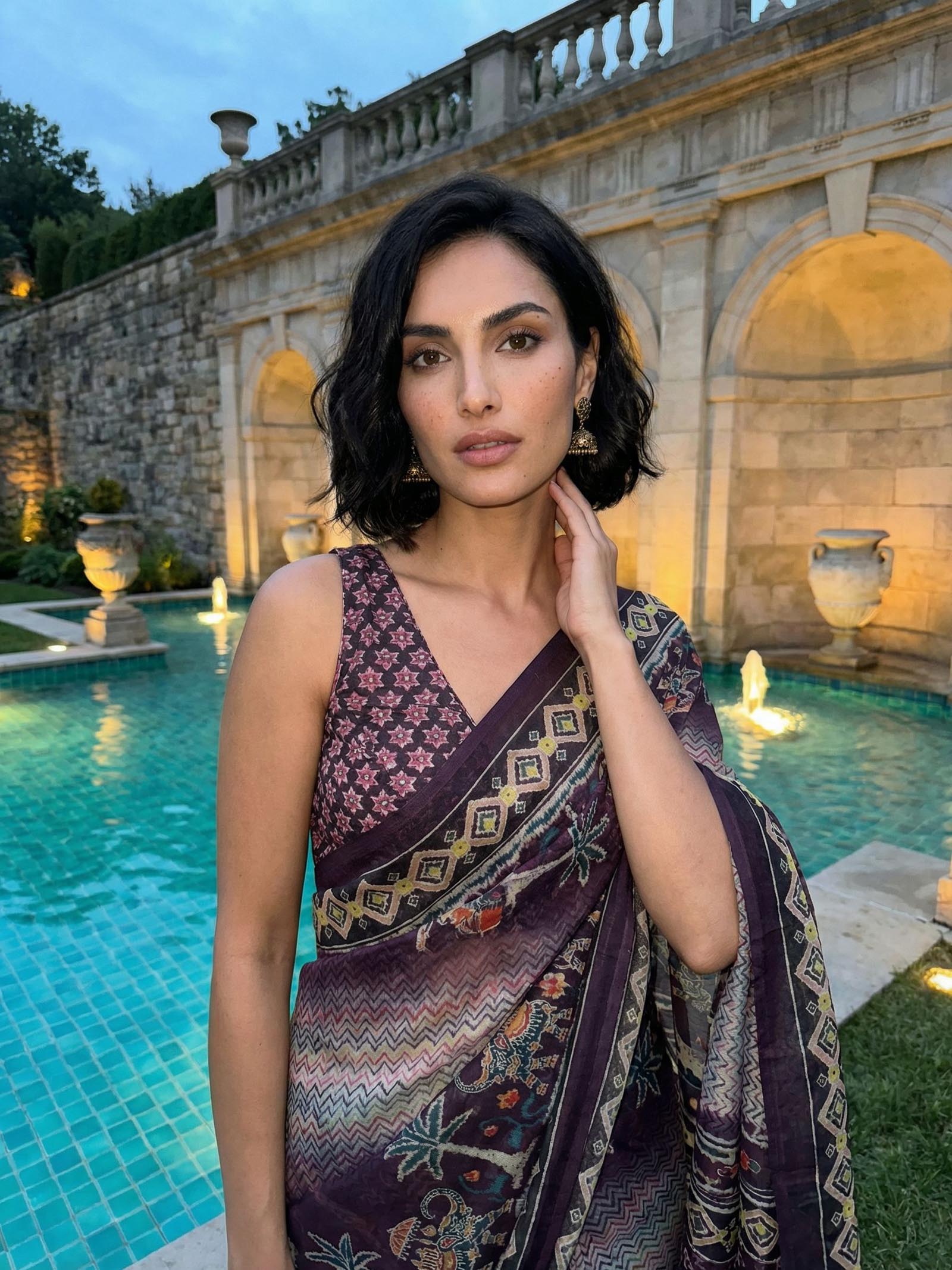 Elephant’s Echo Saree