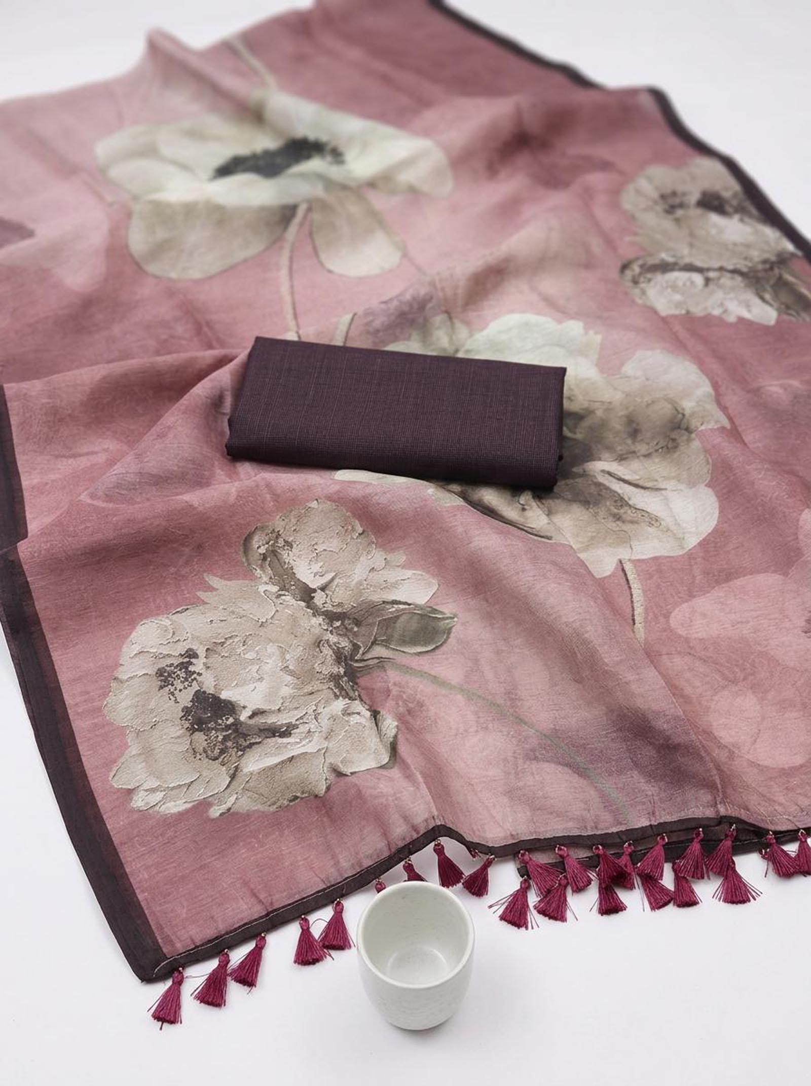 Blush Bloom Saree