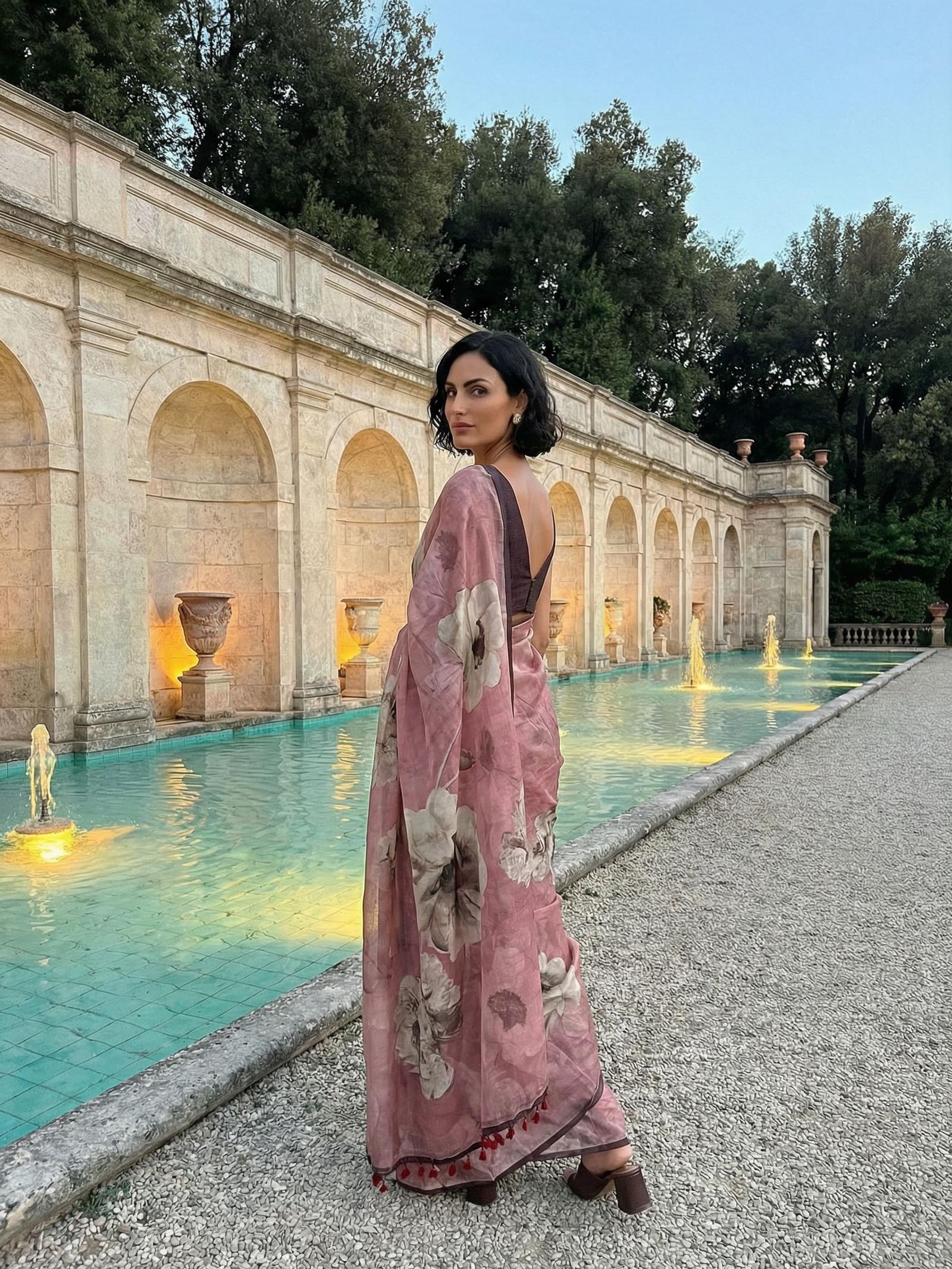 Blush Bloom Saree