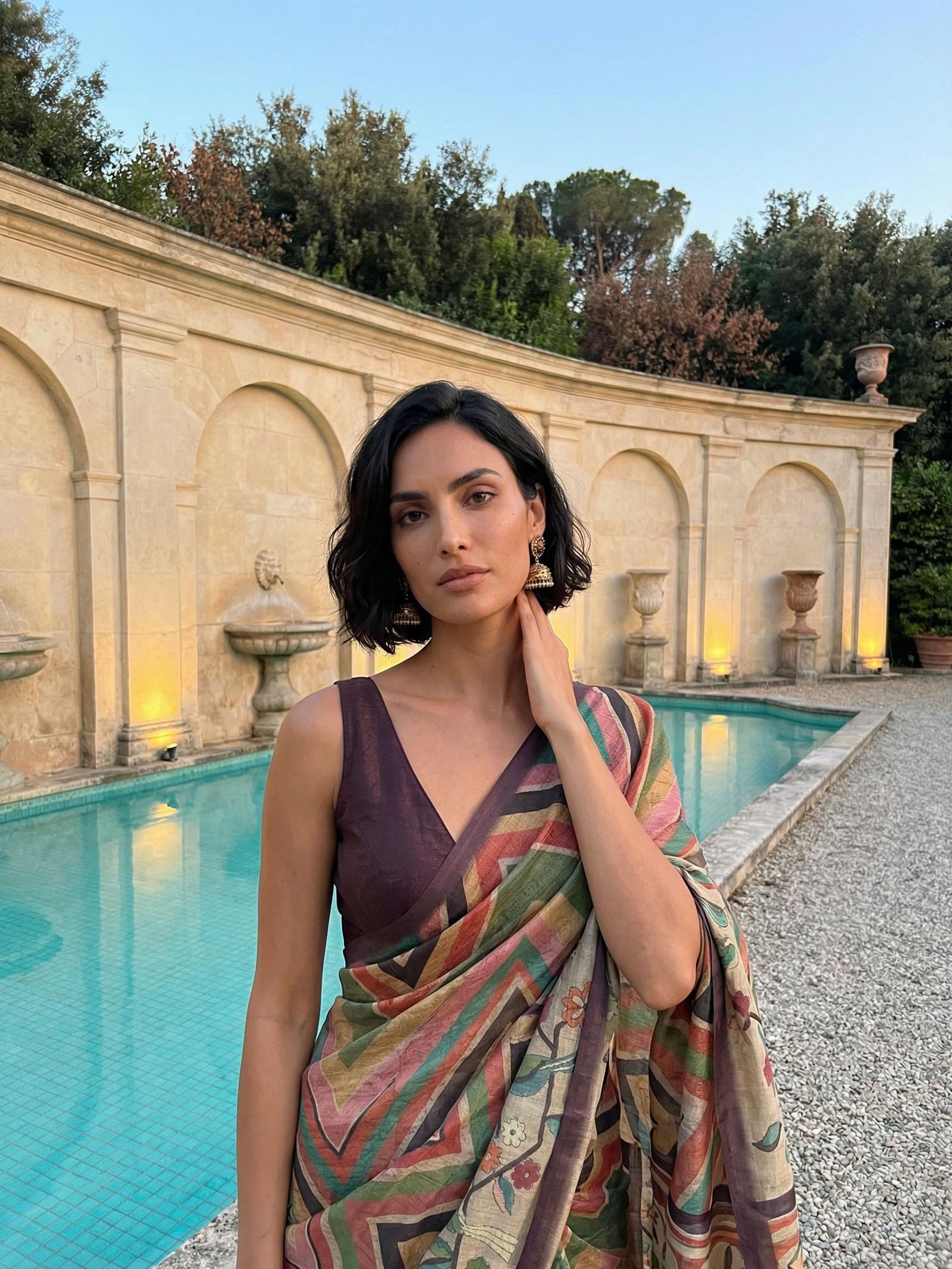 Zig zag Saree