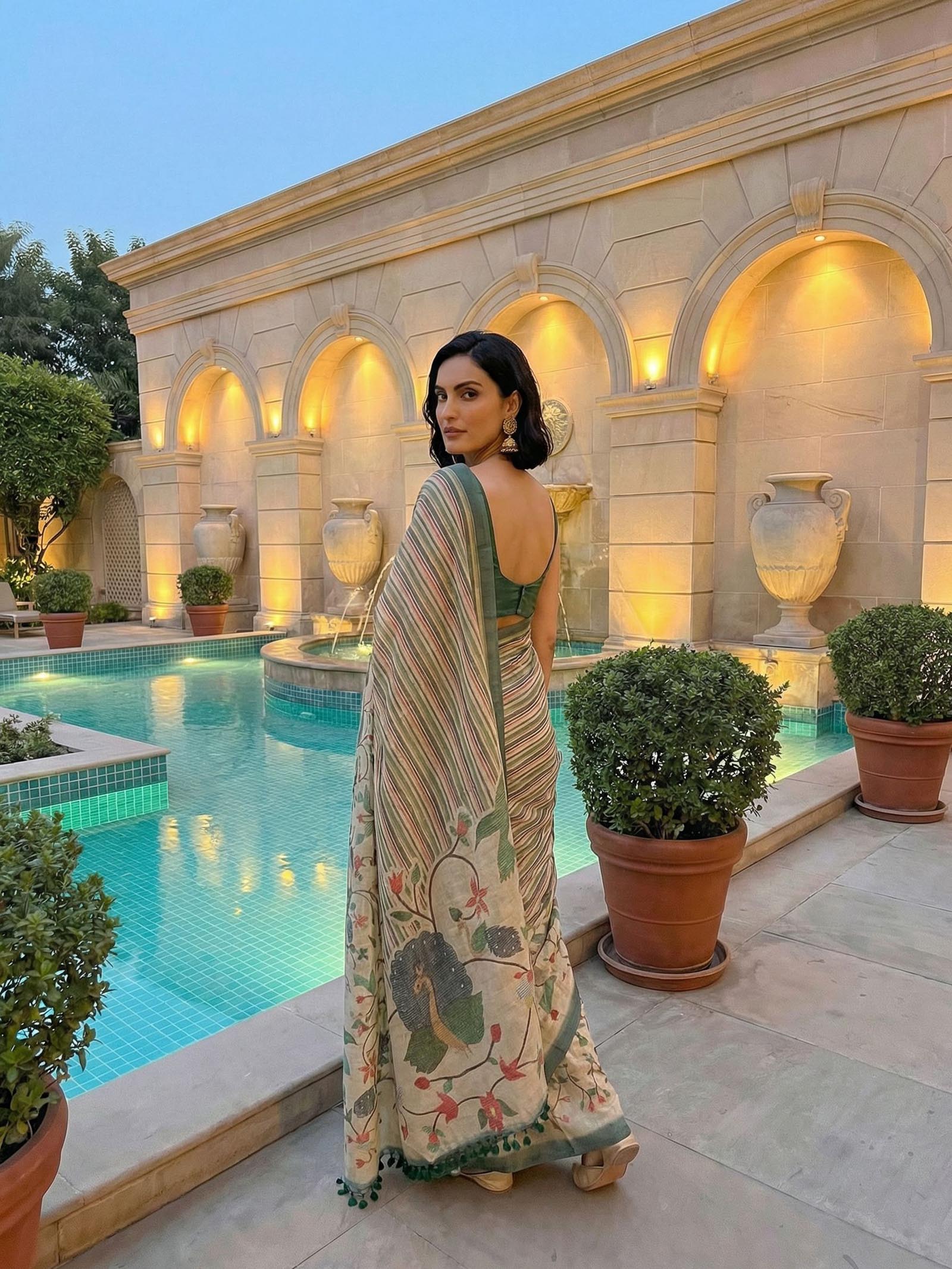 Sage Serenity Saree