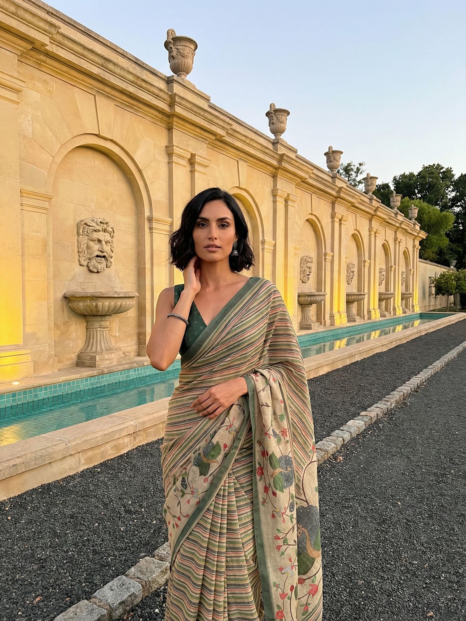 Sage Serenity Saree