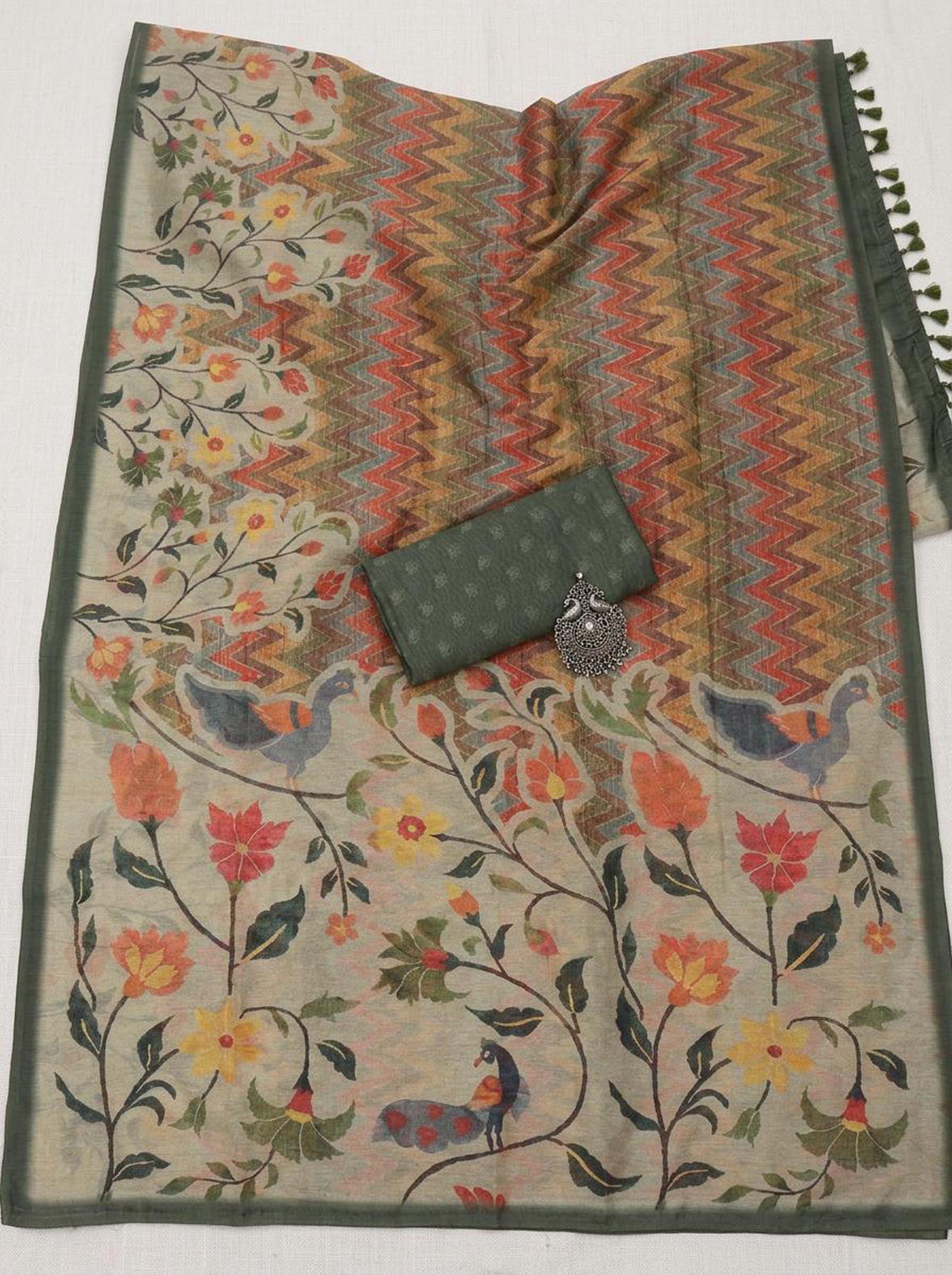 Amber Autumn Saree