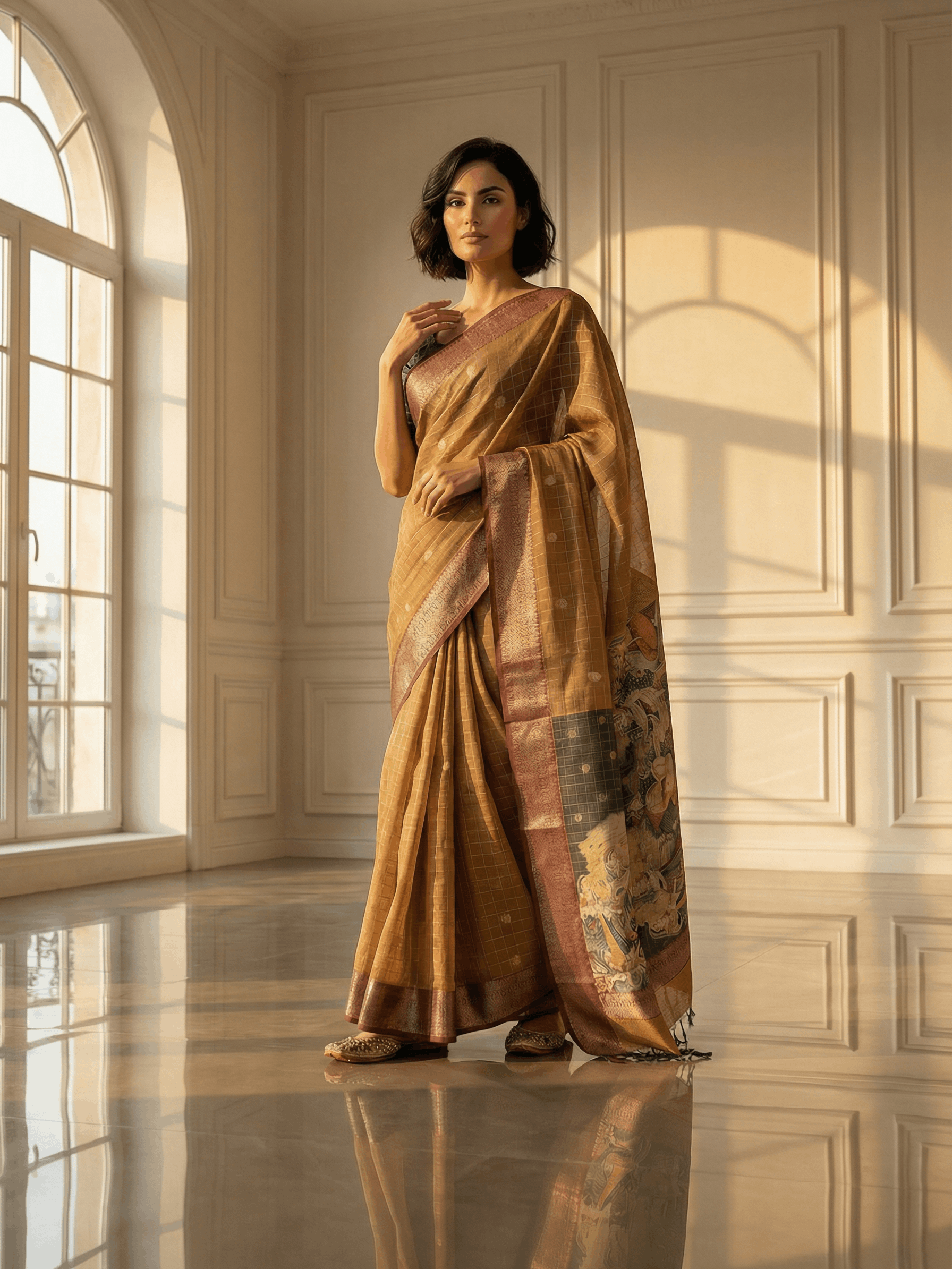 Mishri Dola Silk Saree