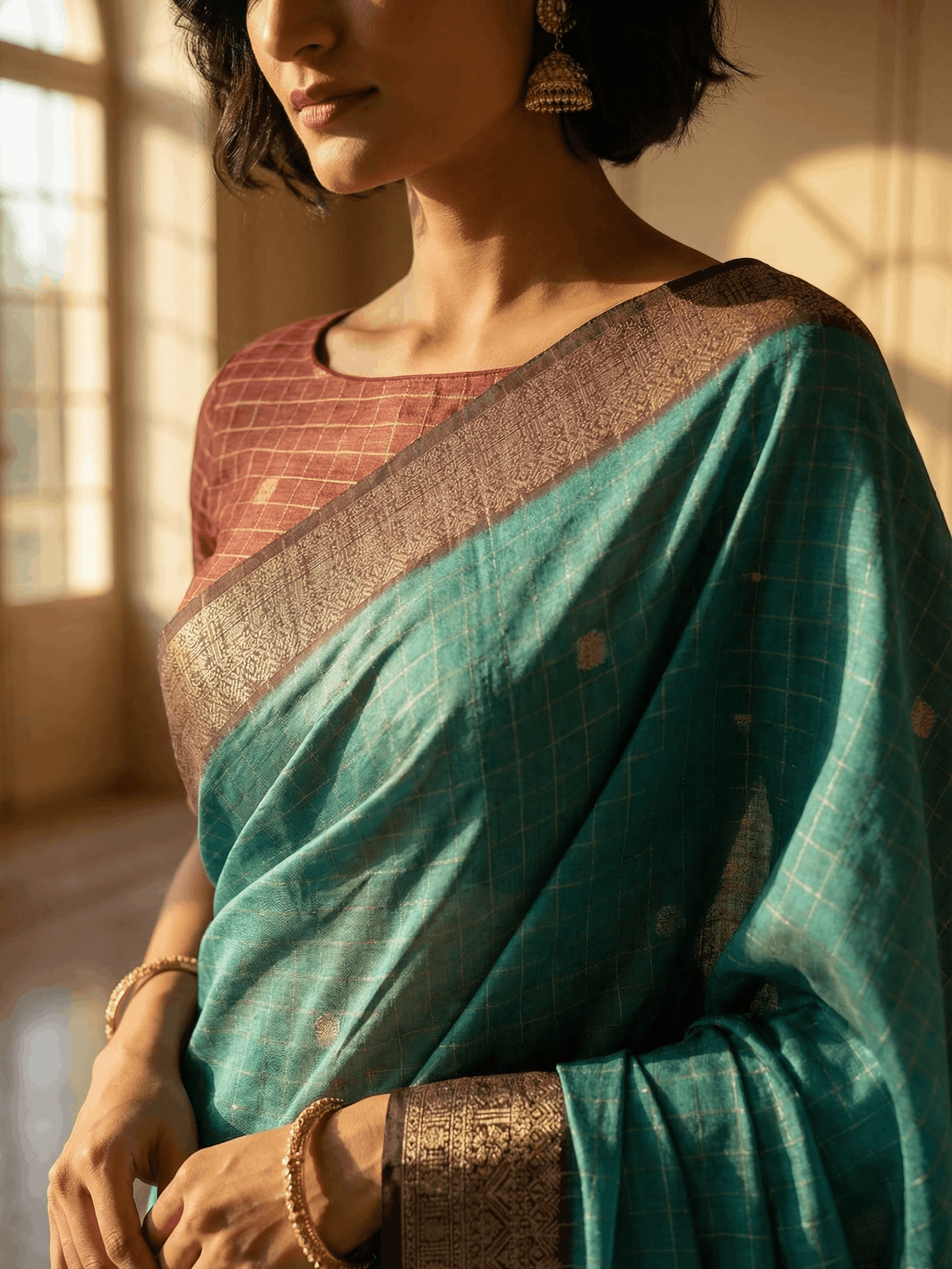 Zeel Blue Saree