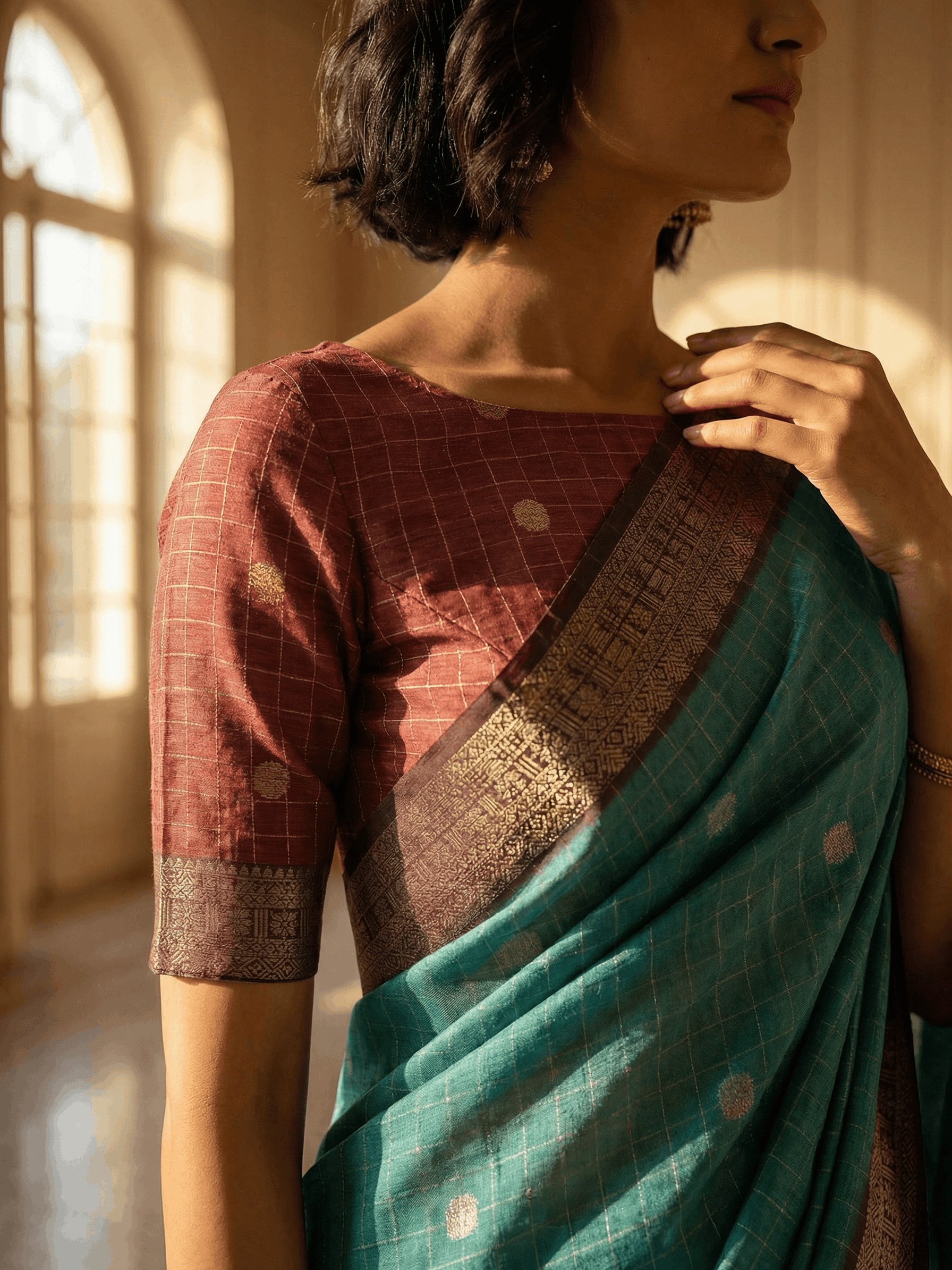 Zeel Blue Saree