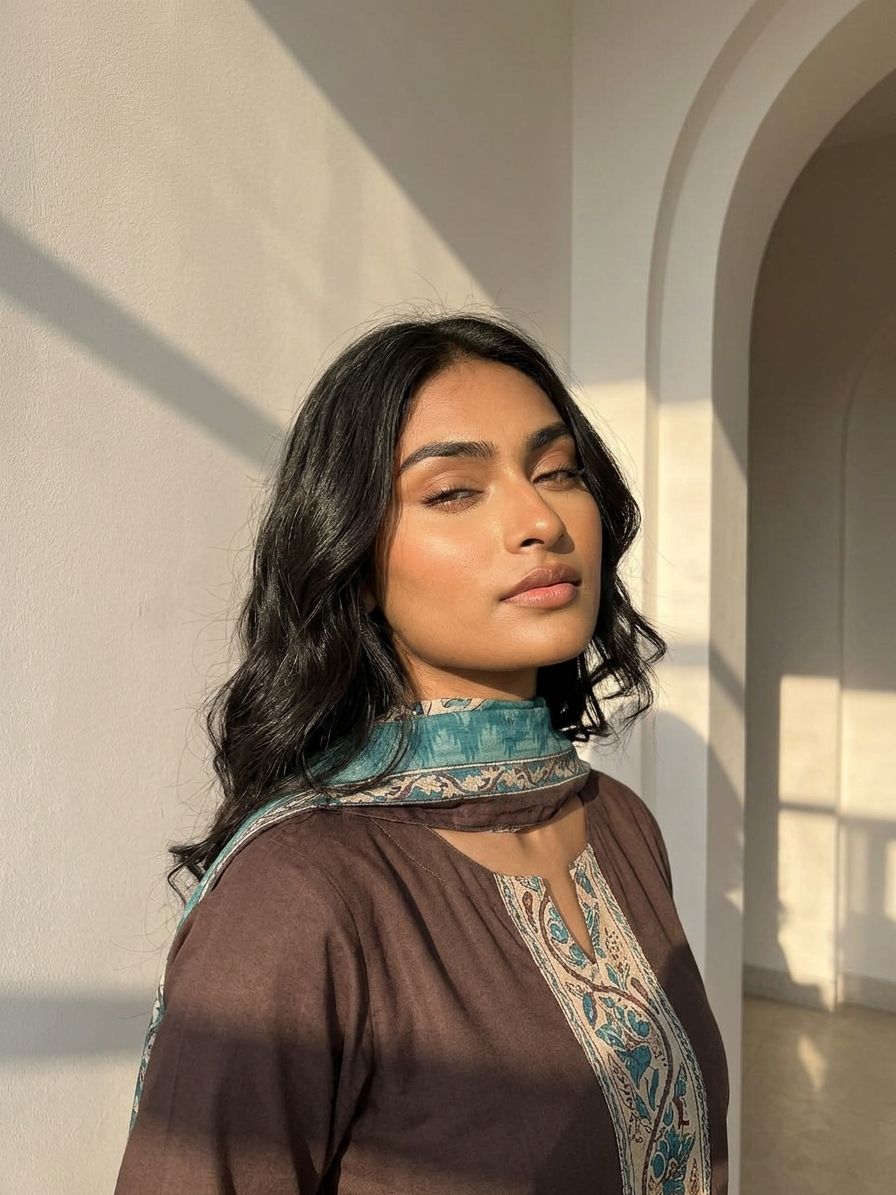 Brown Raahi Suit Set
