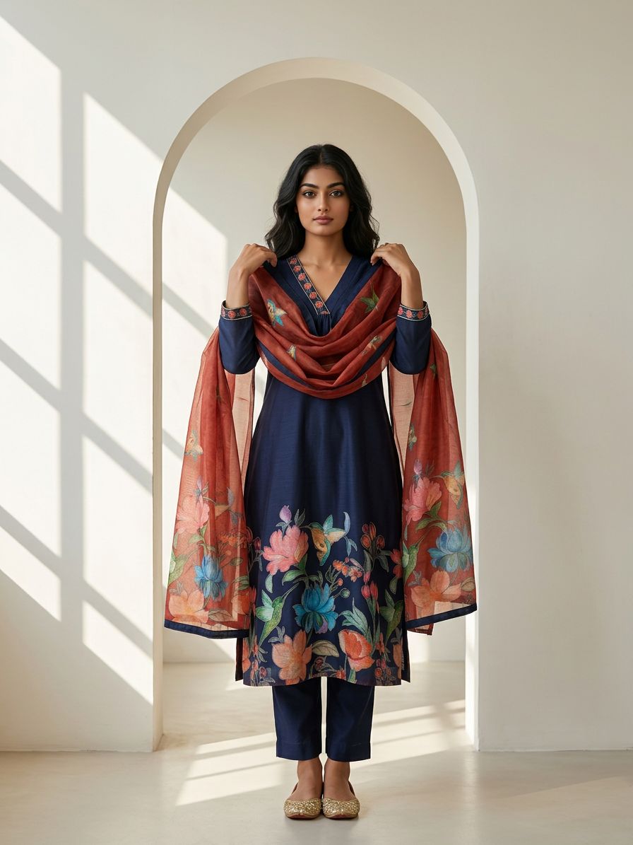 Floral Wings Suit Set