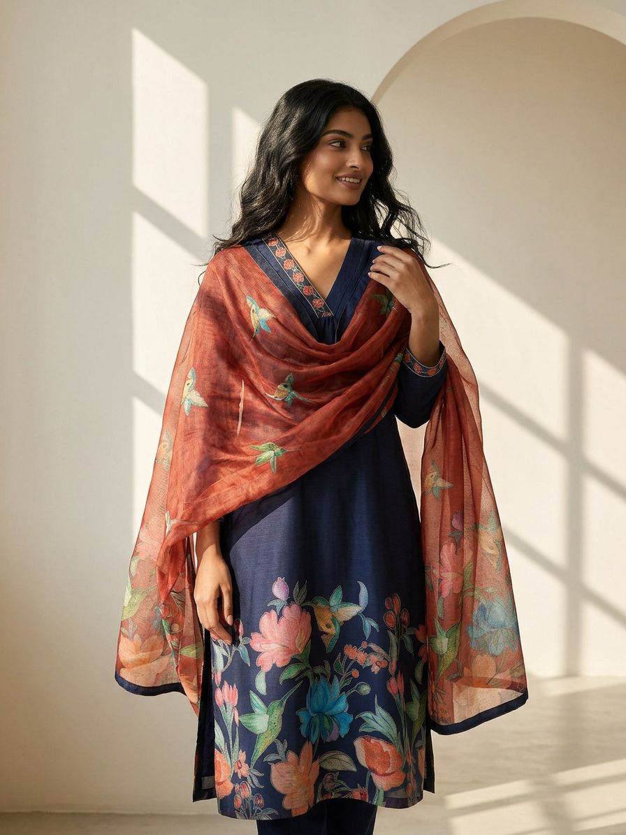 Floral Wings Suit Set