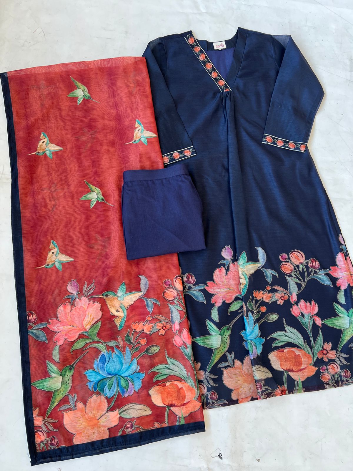 Floral Wings Suit Set