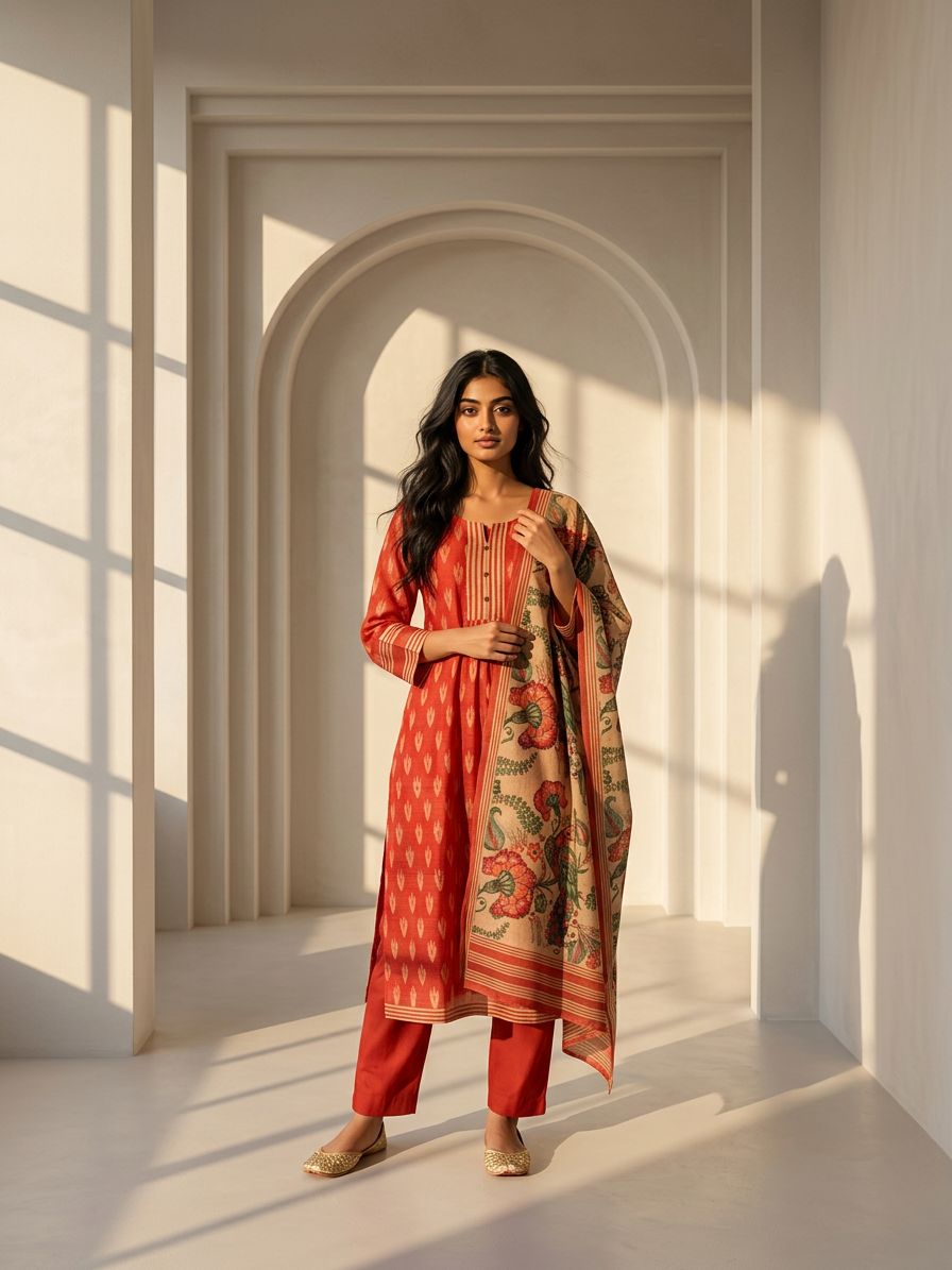Niharika Ikkat Suit Set