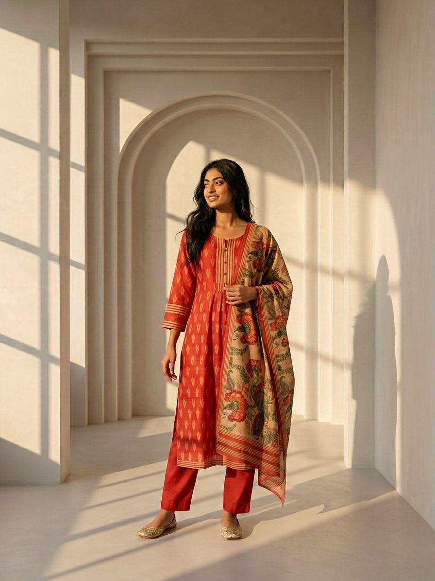 Niharika Ikkat Suit Set