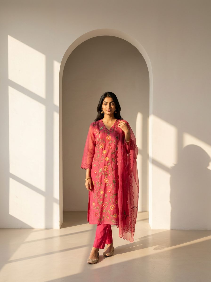 Pink Elegance Suit Set