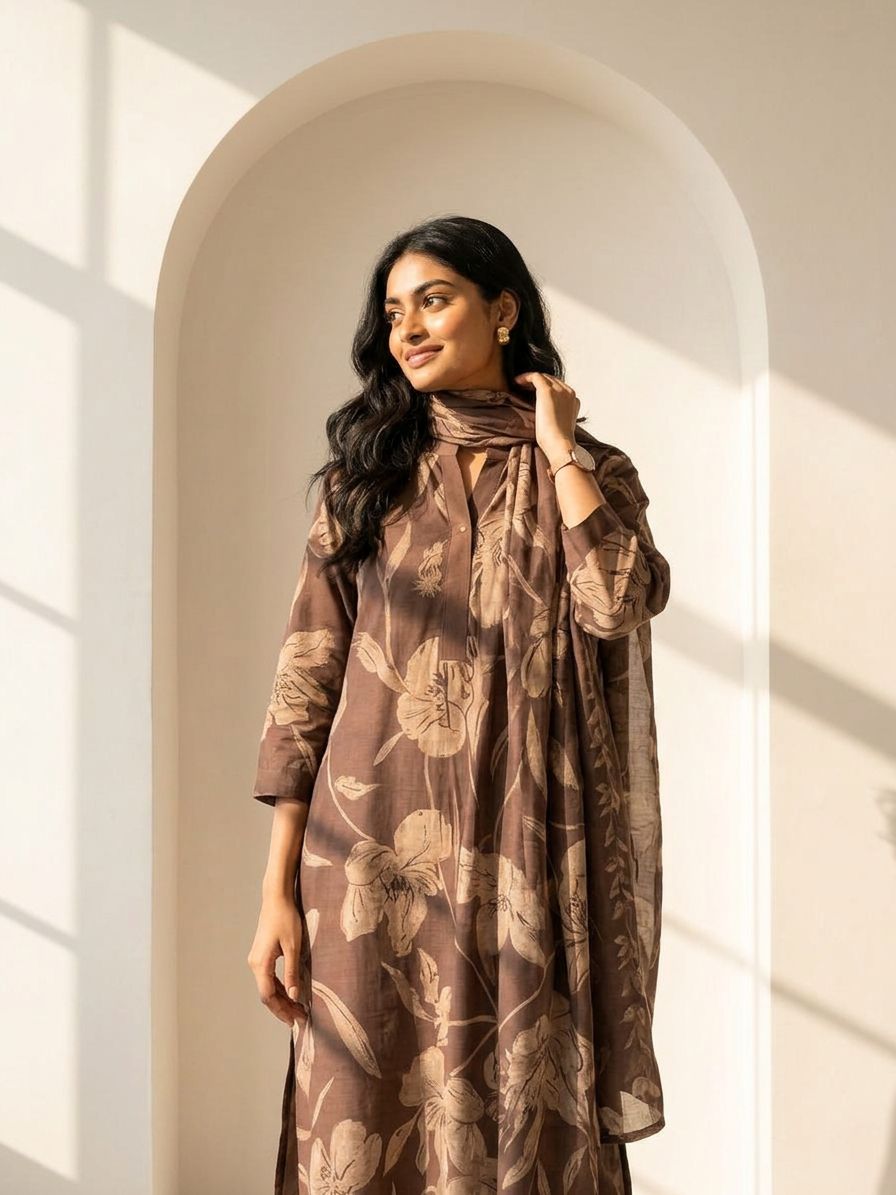Coffee Charm Suit Set