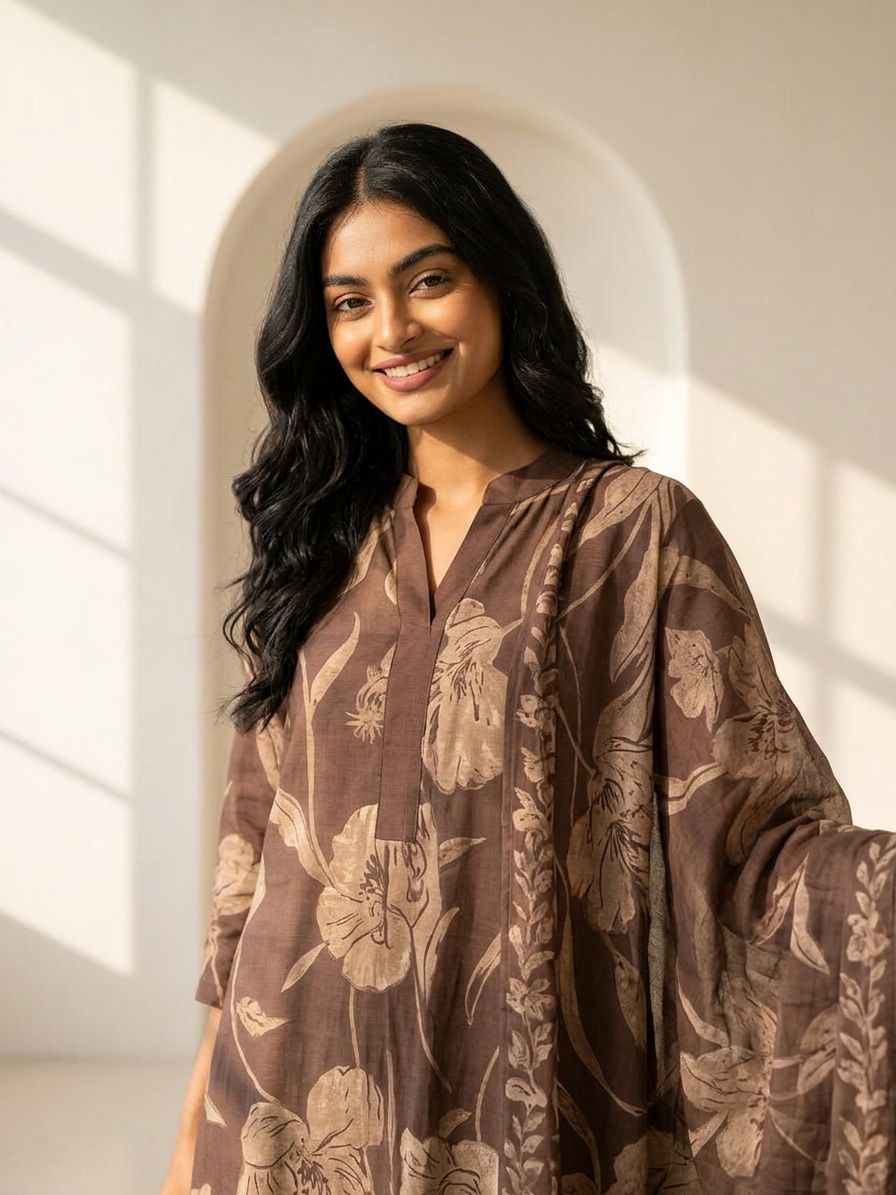 Coffee Charm Suit Set