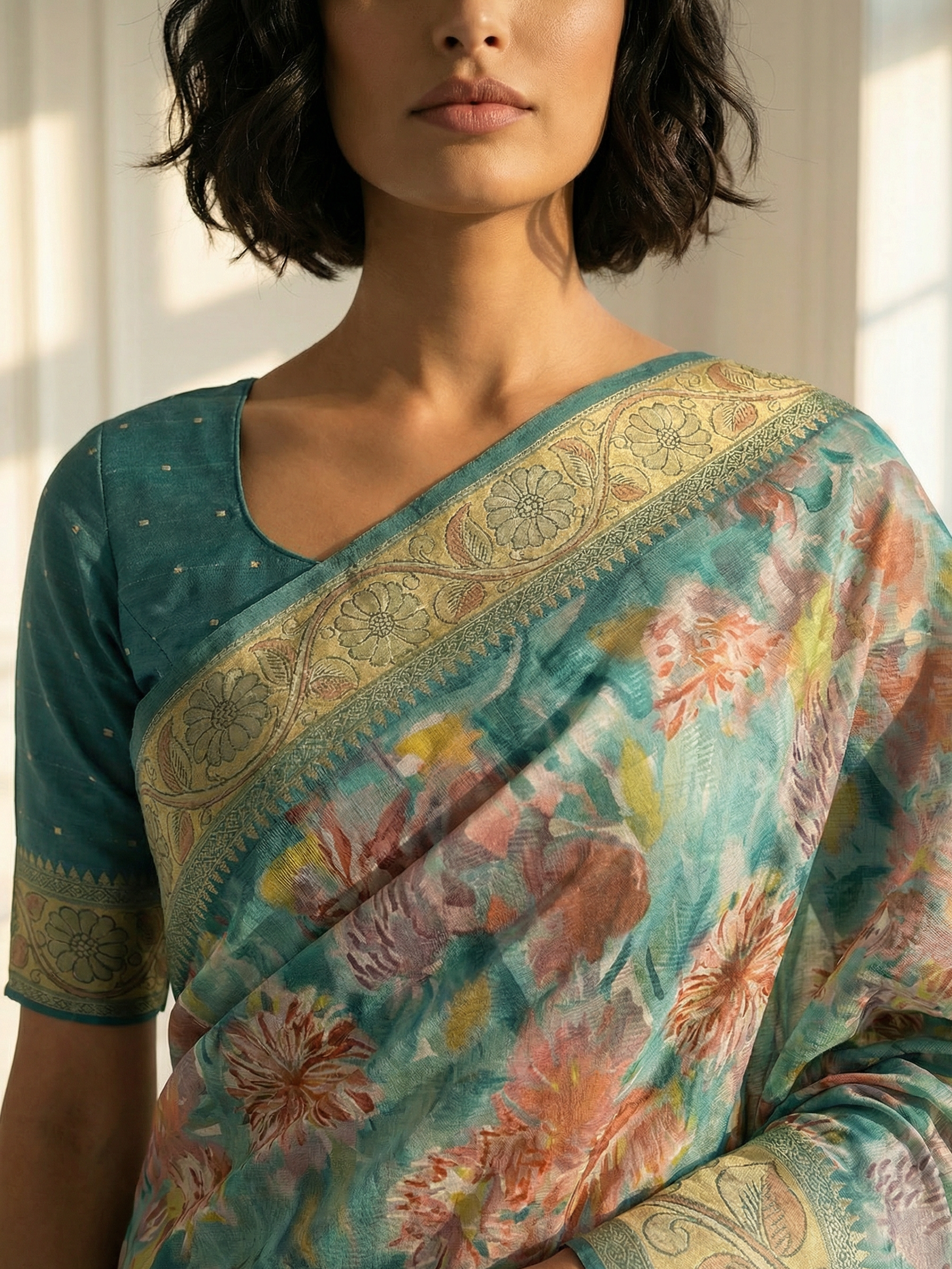 Nikita Floral Dola Silk Saree