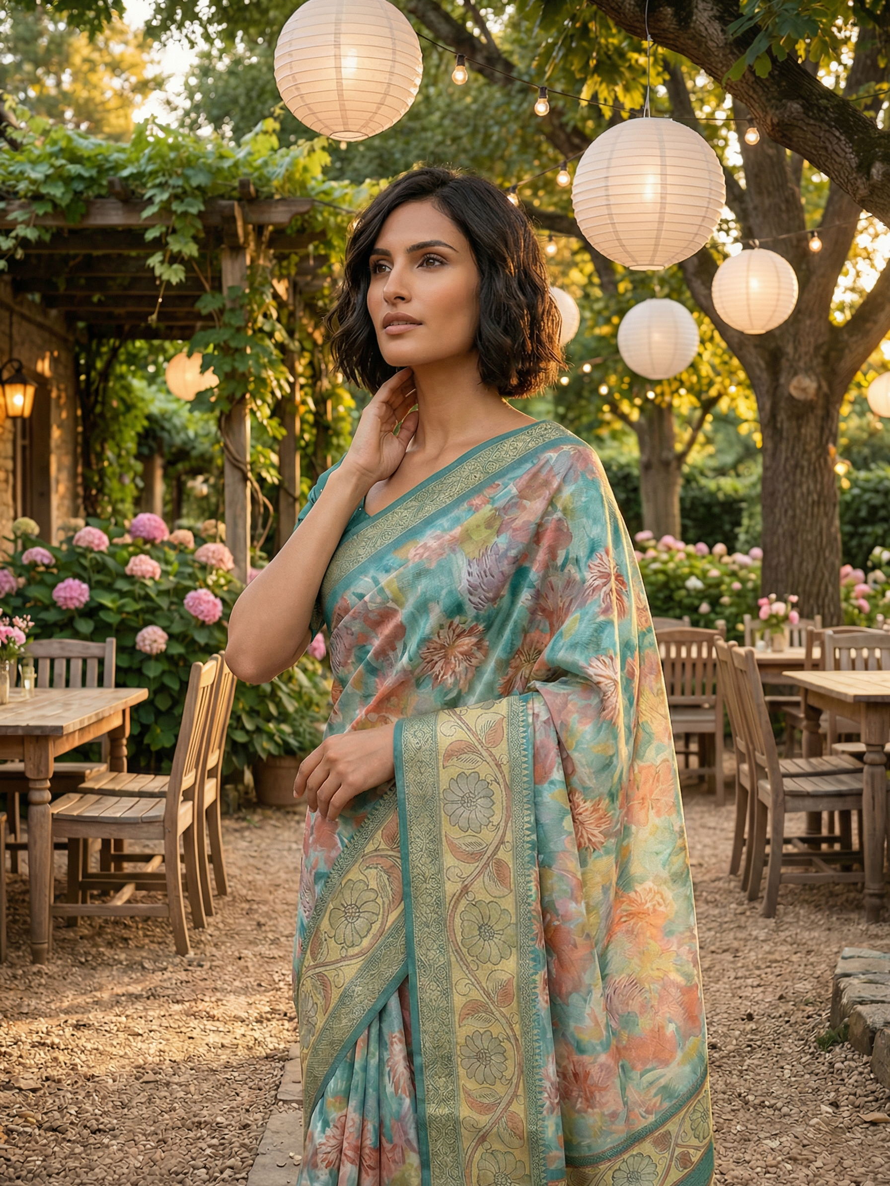 Nikita Floral Dola Silk Saree