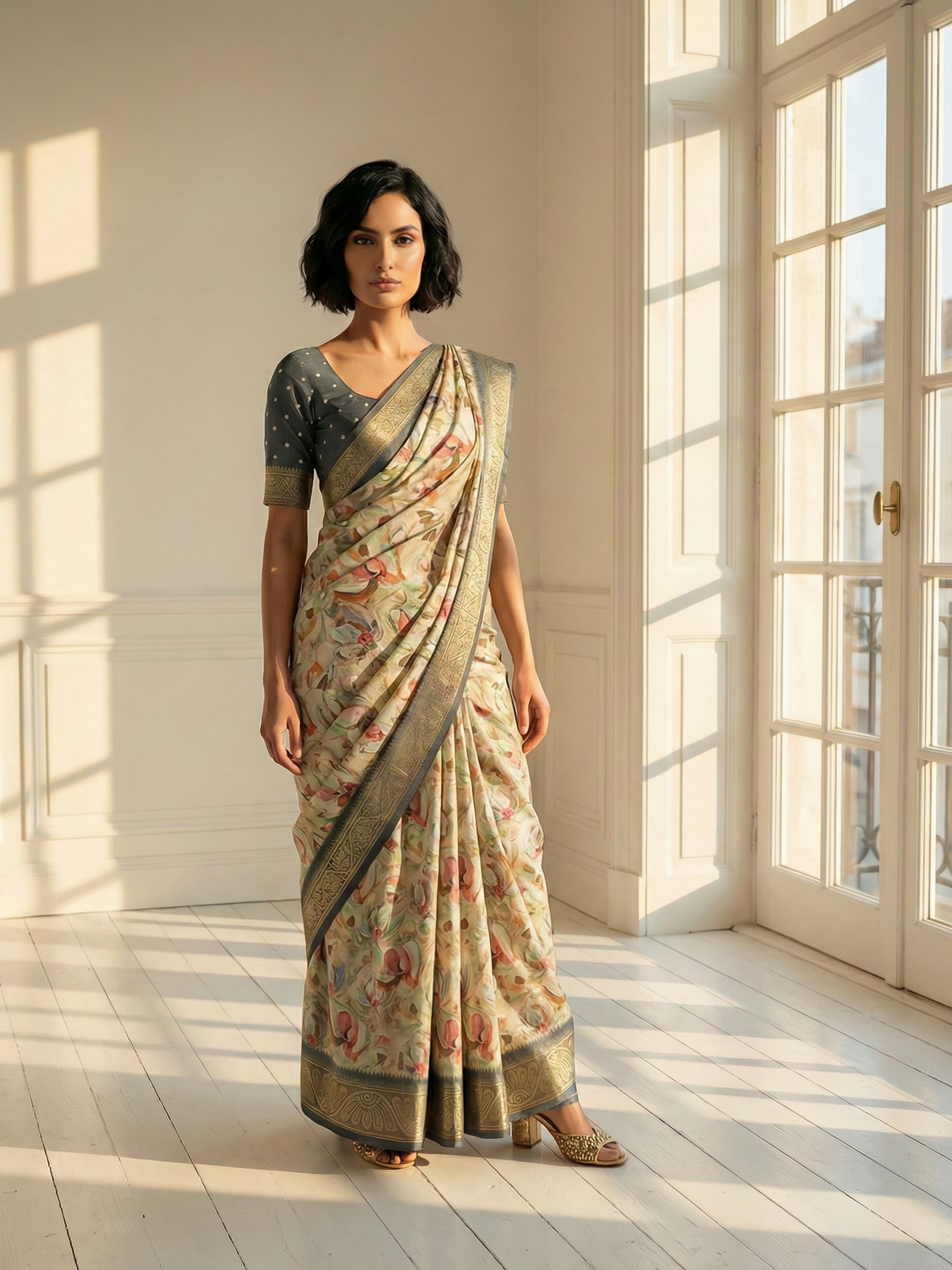 Simran Floral Saree