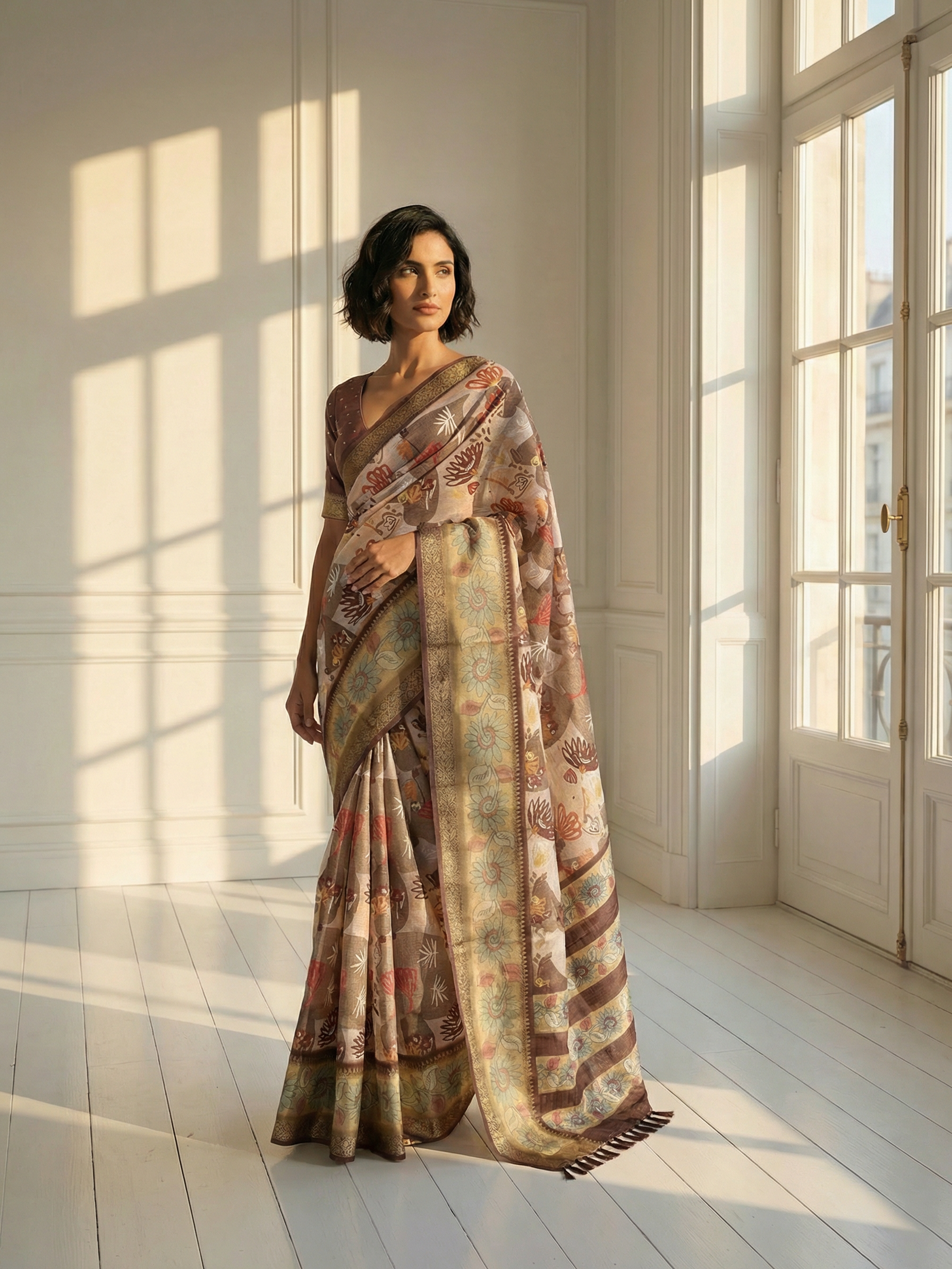 Rakhi Floral Saree