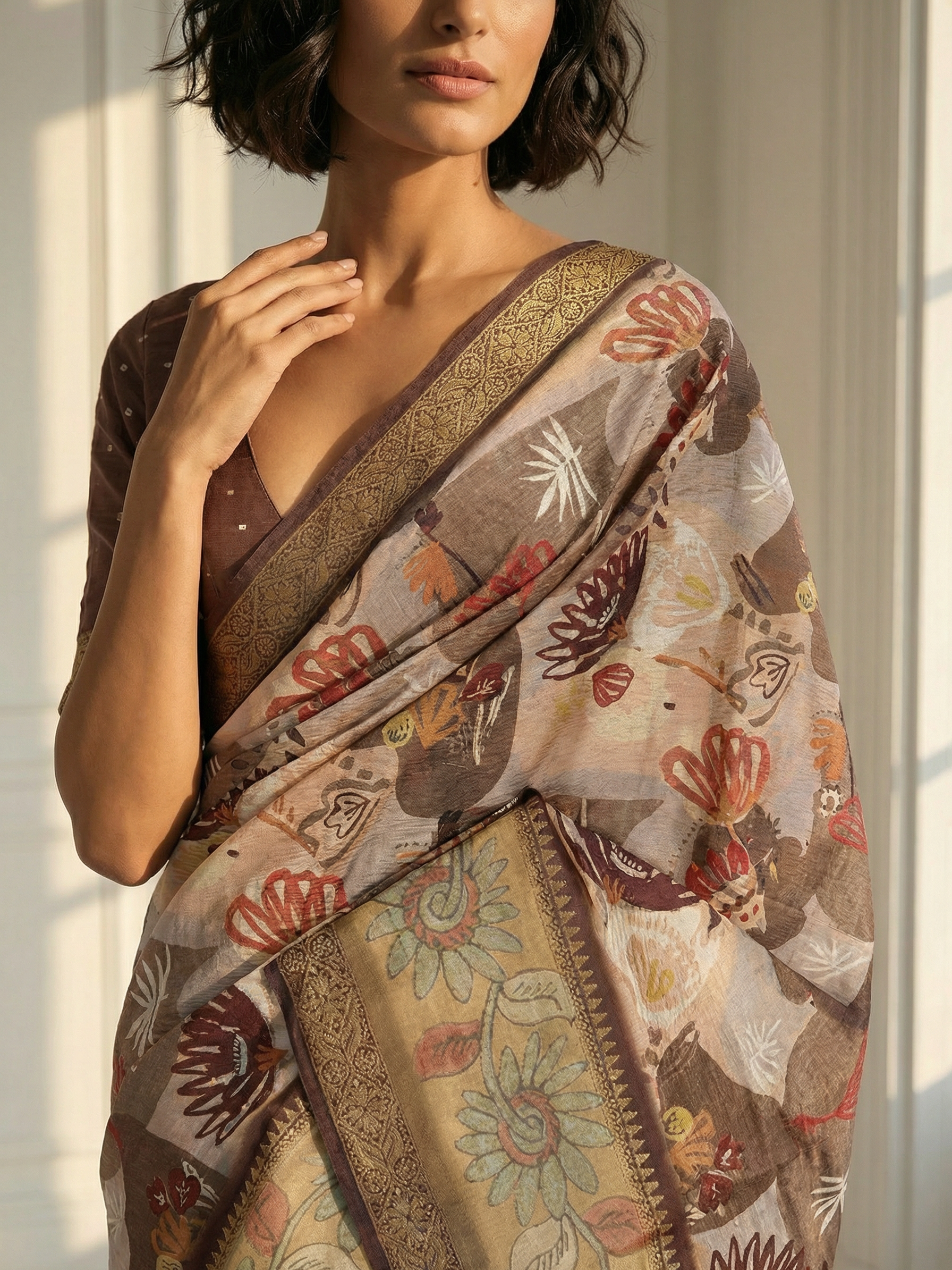 Rakhi Floral Saree