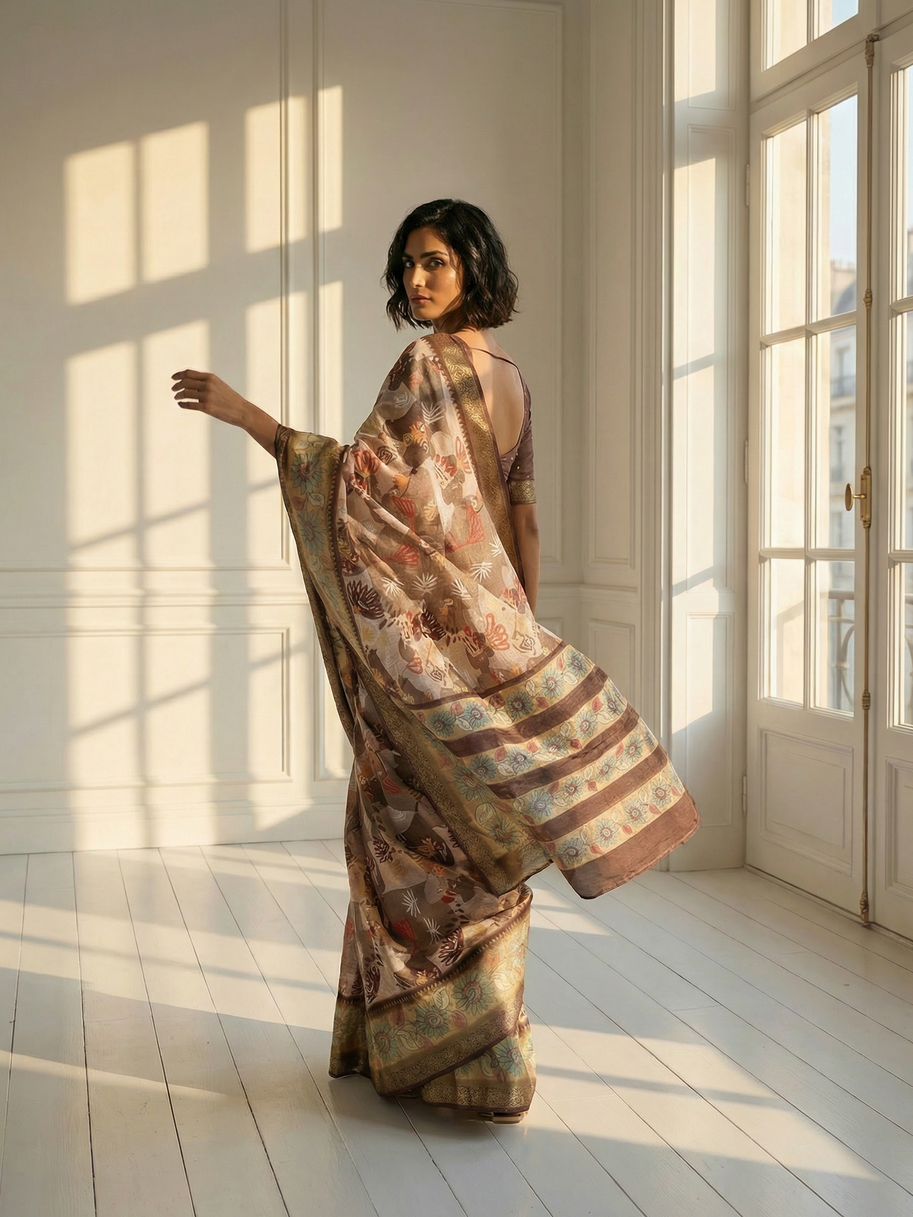 Rakhi Floral Saree